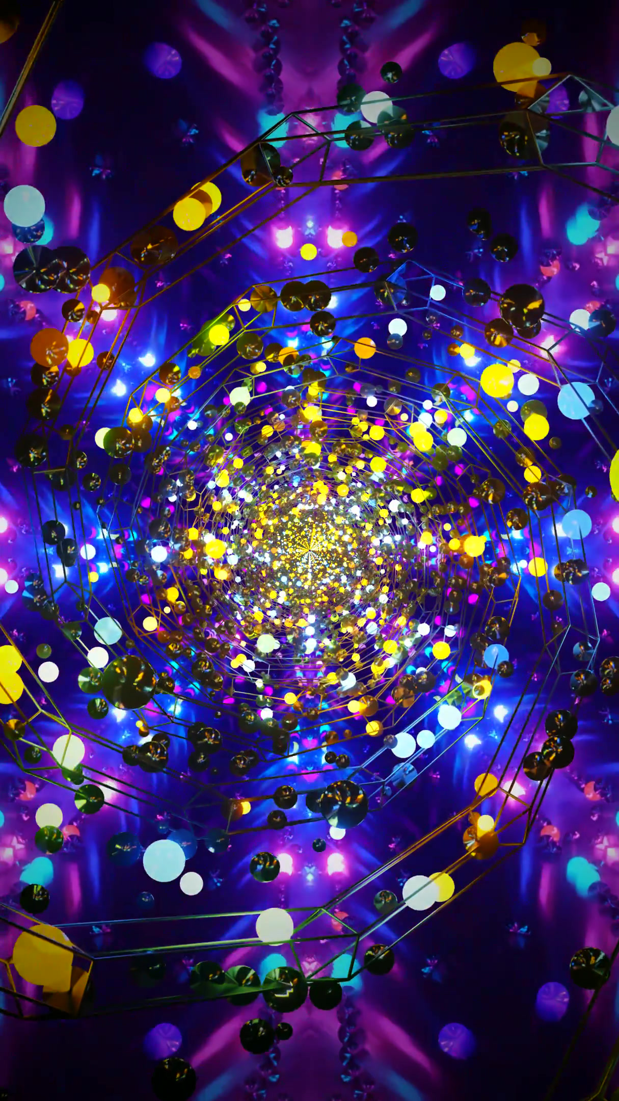 Tunnel video vj loop screensaver creates a vibrant and dynamic vi