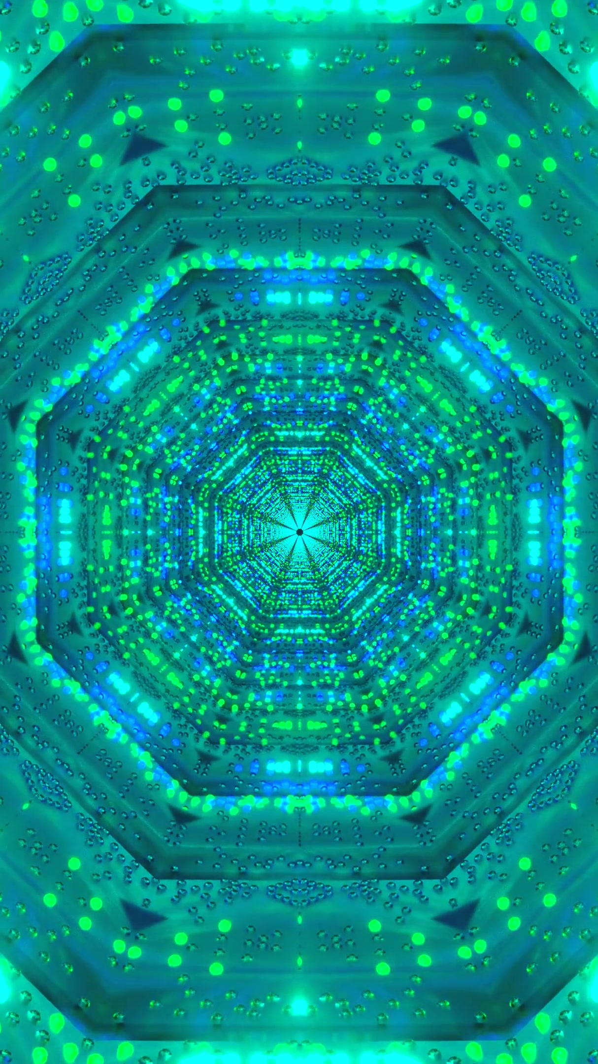 Colorful tunnel video loop creates an immersive visual experience