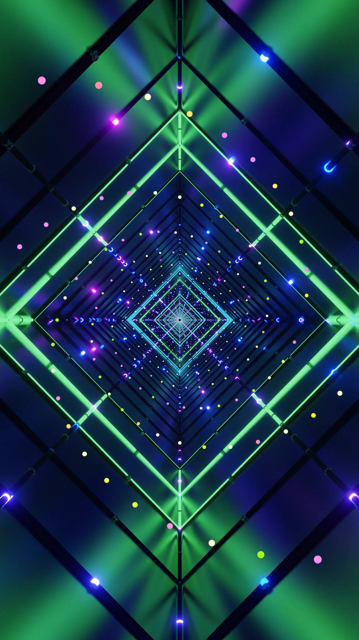 Tunnel video vj loop screensaver features vibrant colors and seamless transitions in a mesmerizing visual experience for digital displays