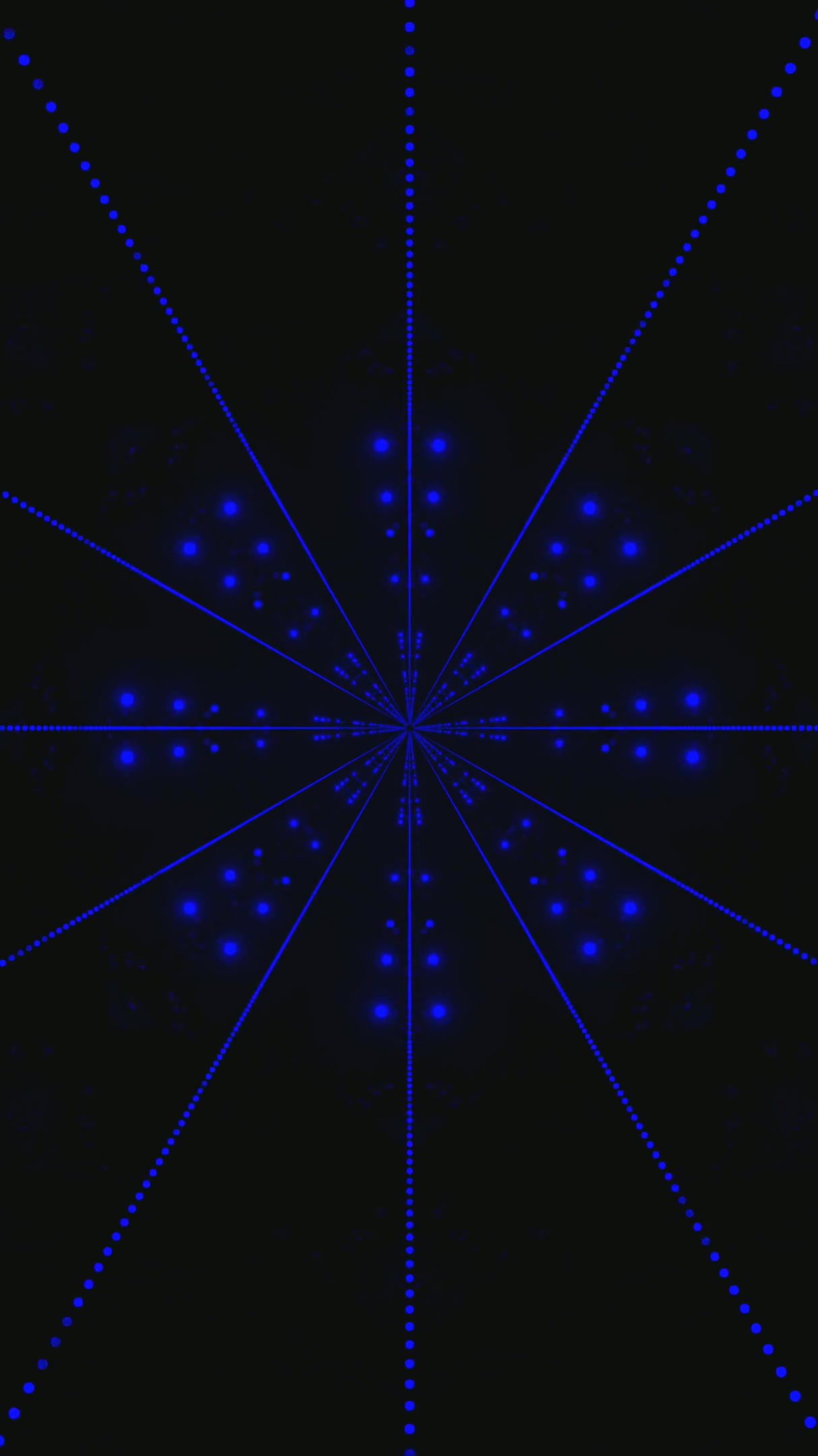 Tunnel video loop with blue lights creating a seamless visual experience