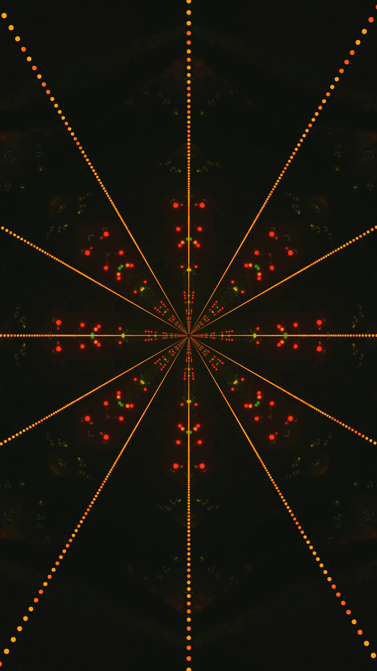 Seamless tunnel video loop with vibrant lights and dynamic patterns for immersive visual experience