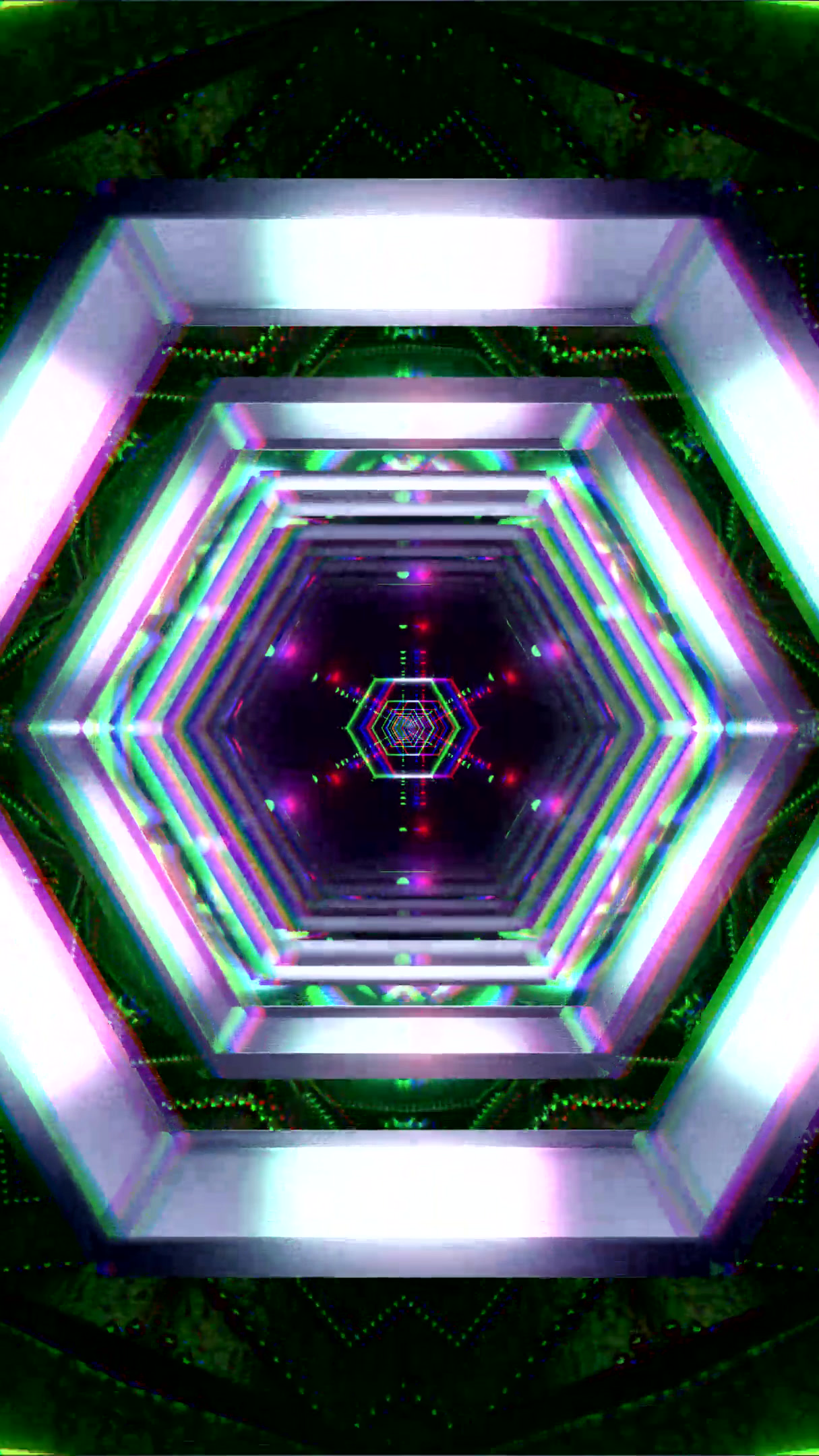 Vibrant tunnel video loop creates a dynamic and captivating visua