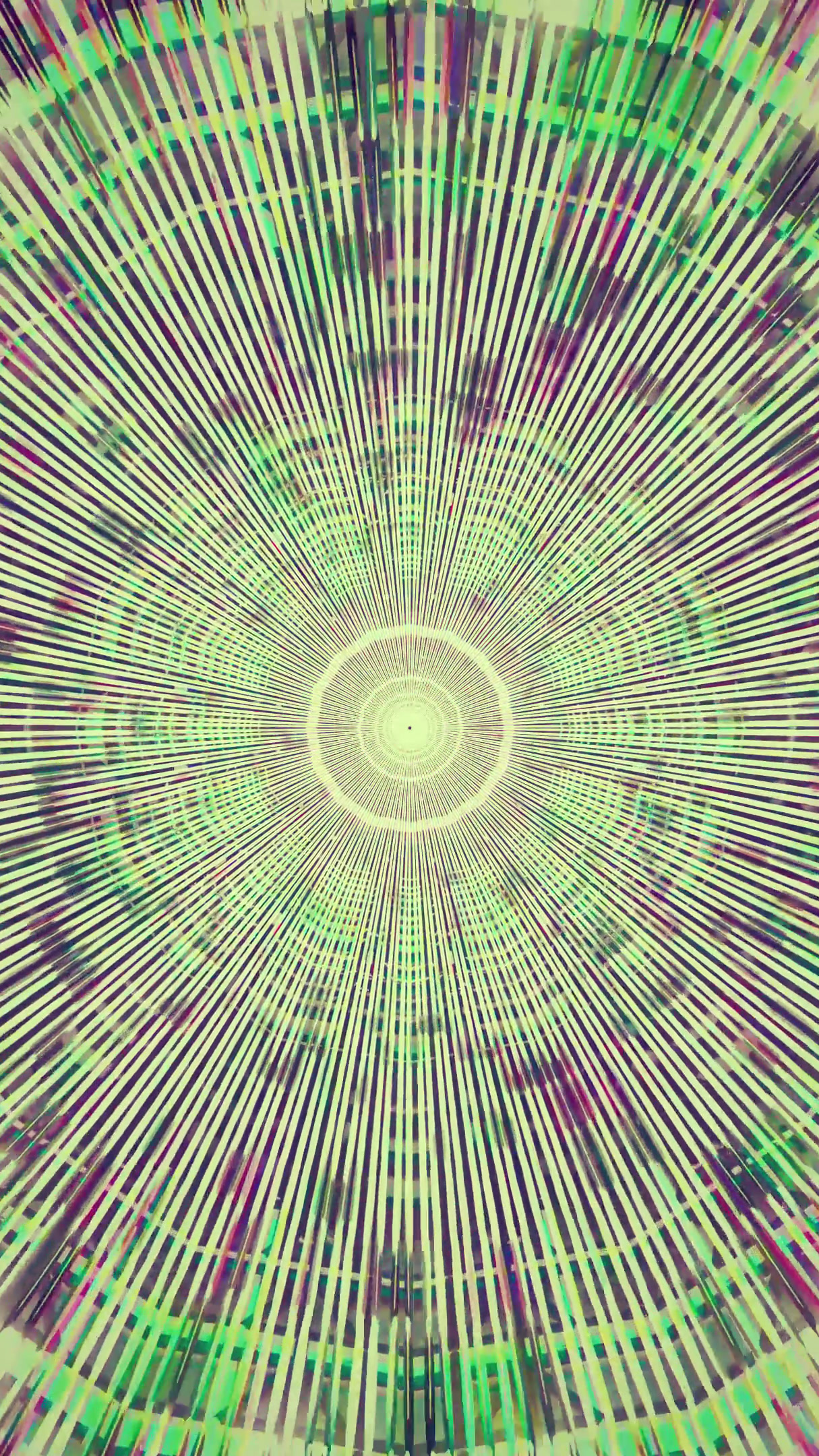 Seamless tunnel video loop screensaver creating dynamic light pat