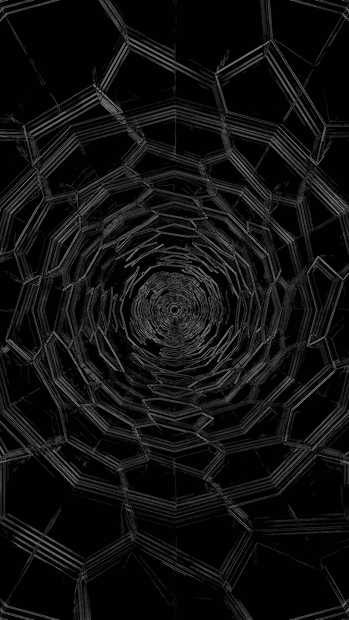 Seamless tunnel video loop for immersive viewing experience ideal for screensaver use