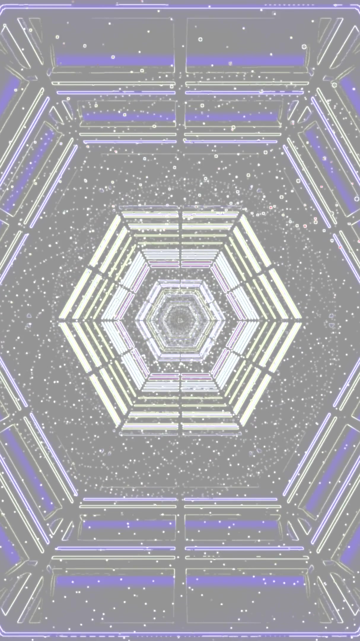 Vibrant tunnel video vj loop screensaver creating a seamless flow of light and color patterns in a captivating design