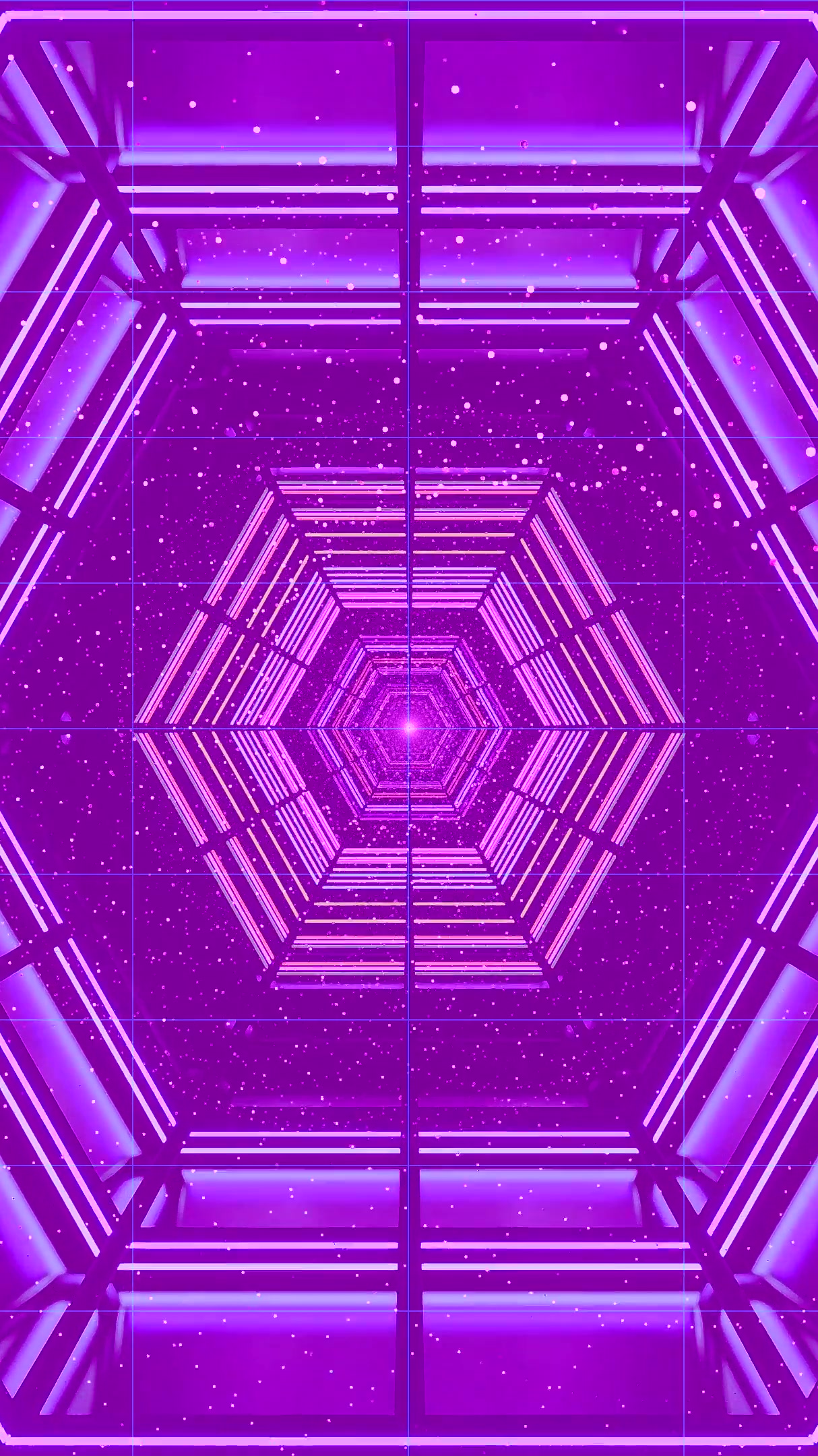 Mesmerizing tunnel video vj loop screensaver with seamless motion in vibrant pink hues