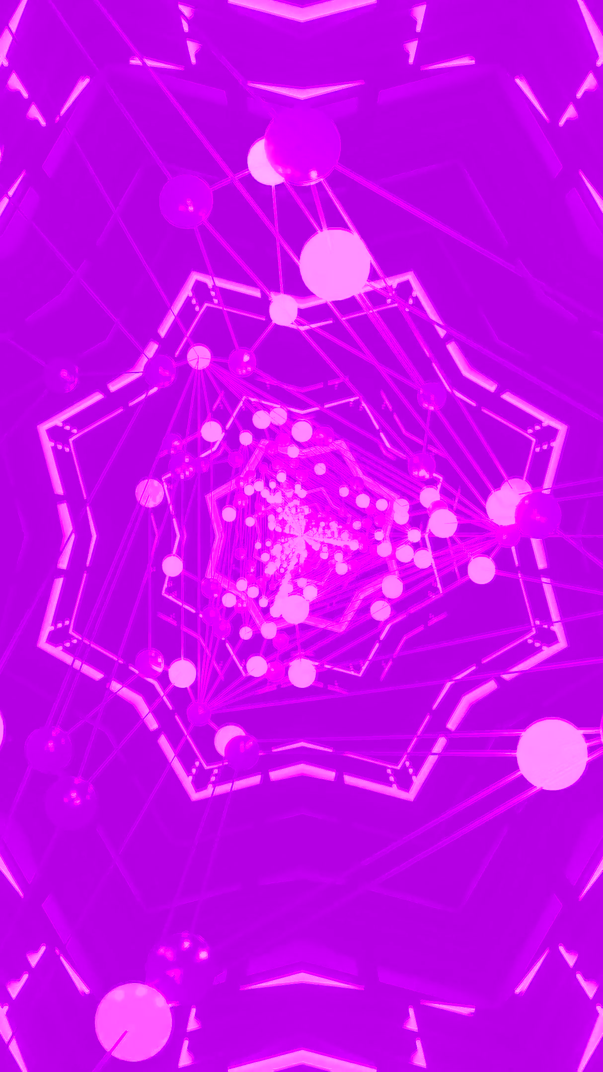 Colorful tunnel video loop with seamless motion in vibrant shades