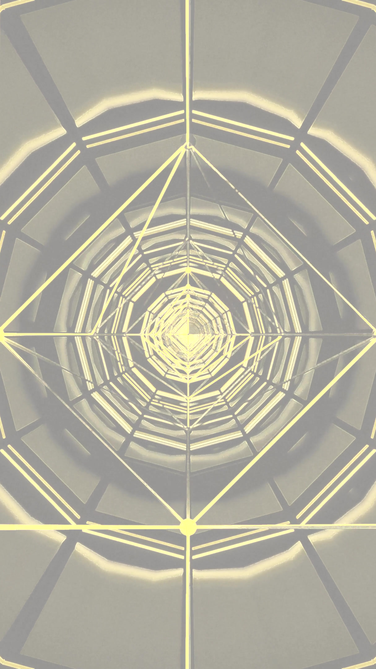 Seamless loop of glowing tunnel visuals creates an immersive scre