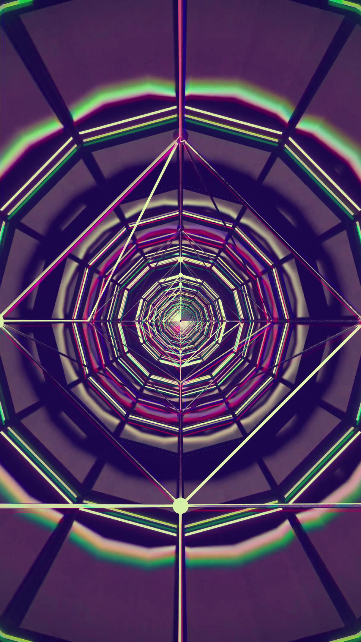 Seamless tunnel video loop creates an immersive visual experience