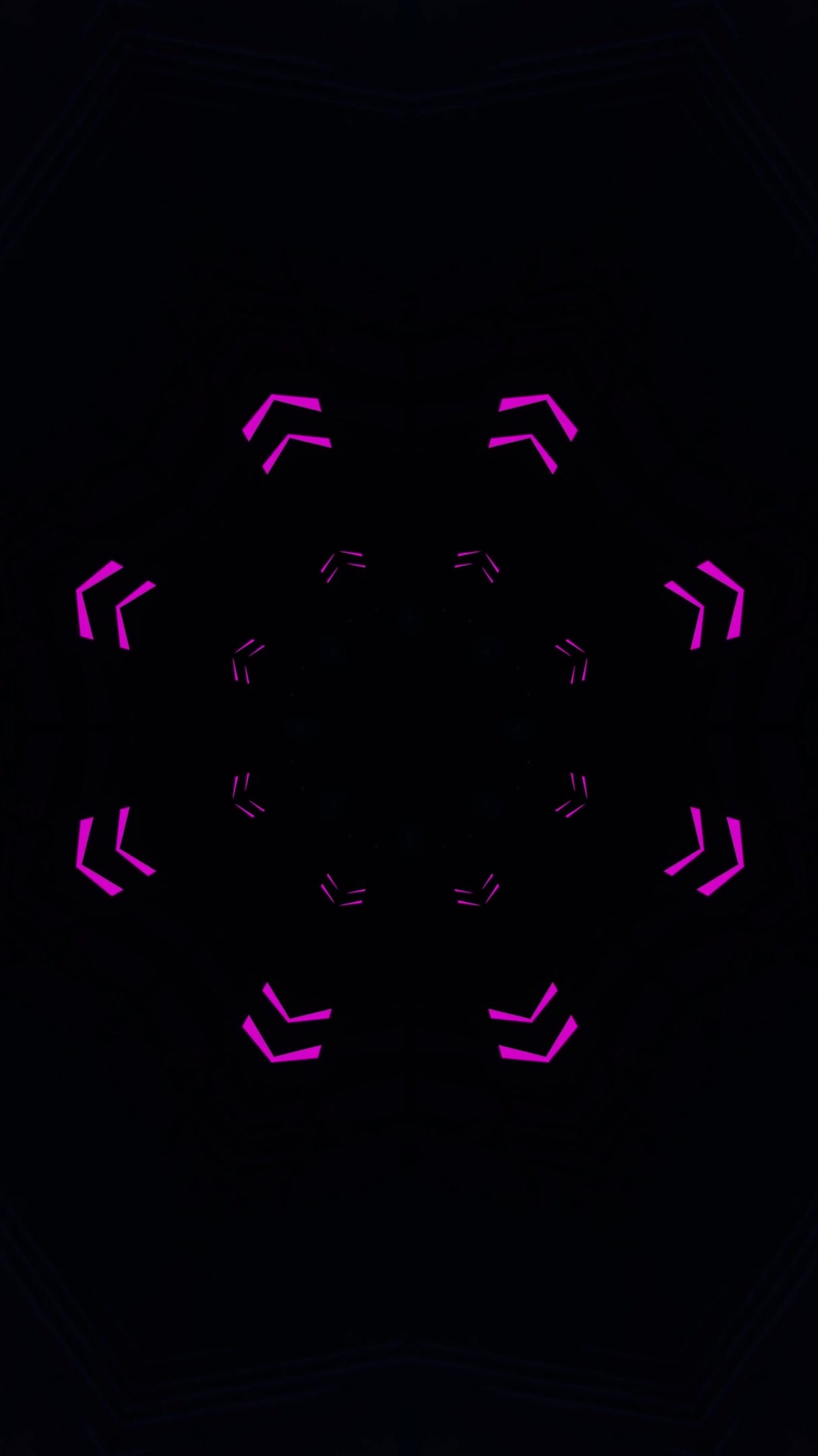 Dynamic tunnel video loop with glowing purple patterns creating a mesmerizing visual experience