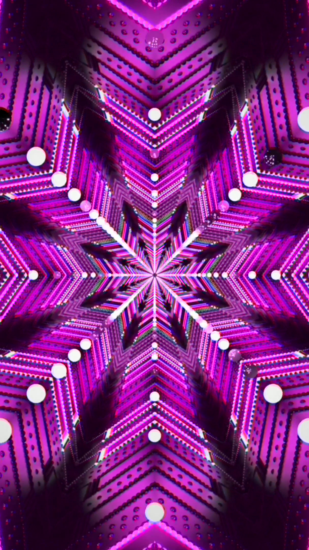 VJ loop screensaver featuring a colorful tunnel design with seaml