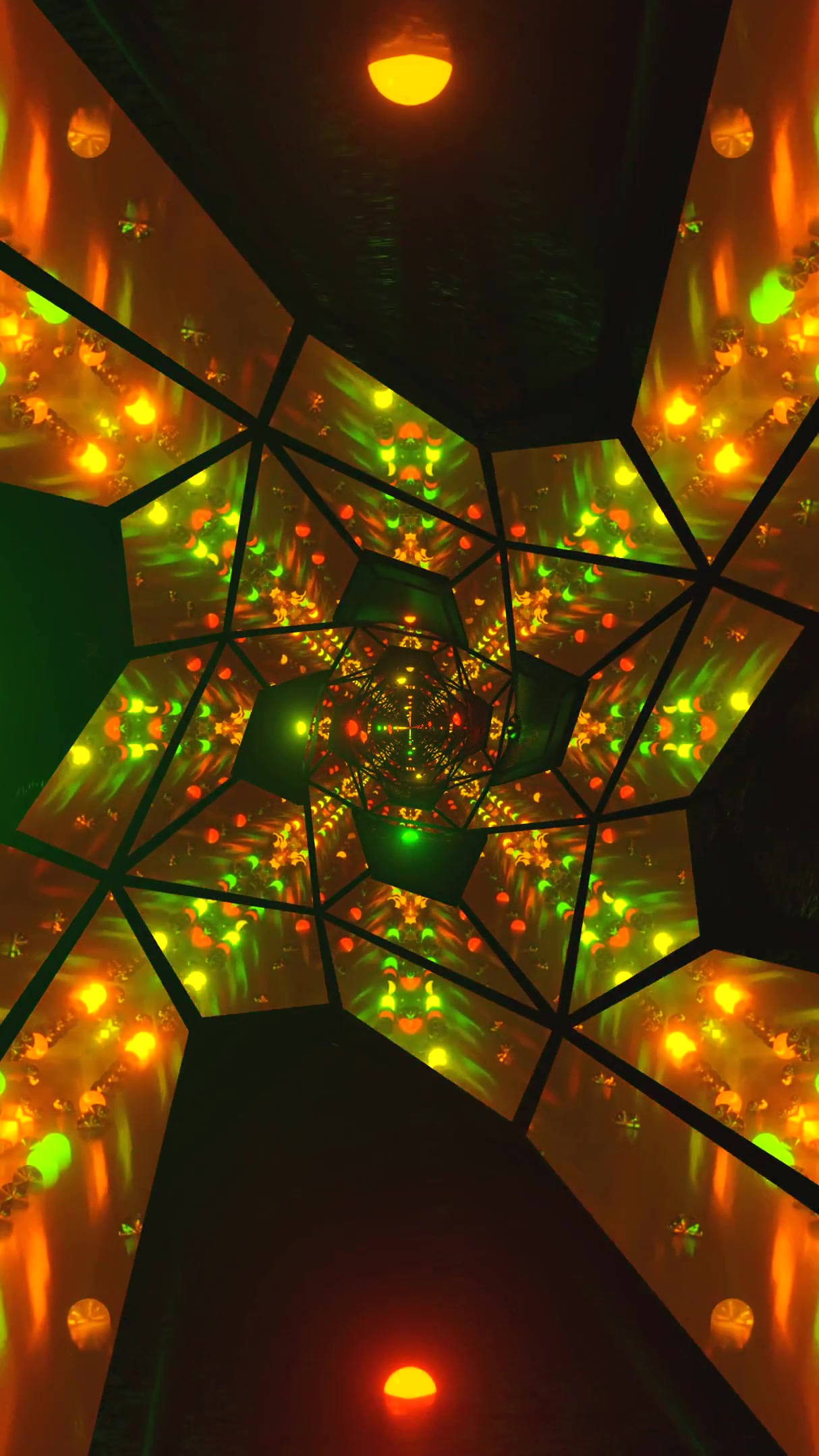 Colorful tunnel visuals create an engaging seamless loop perfect