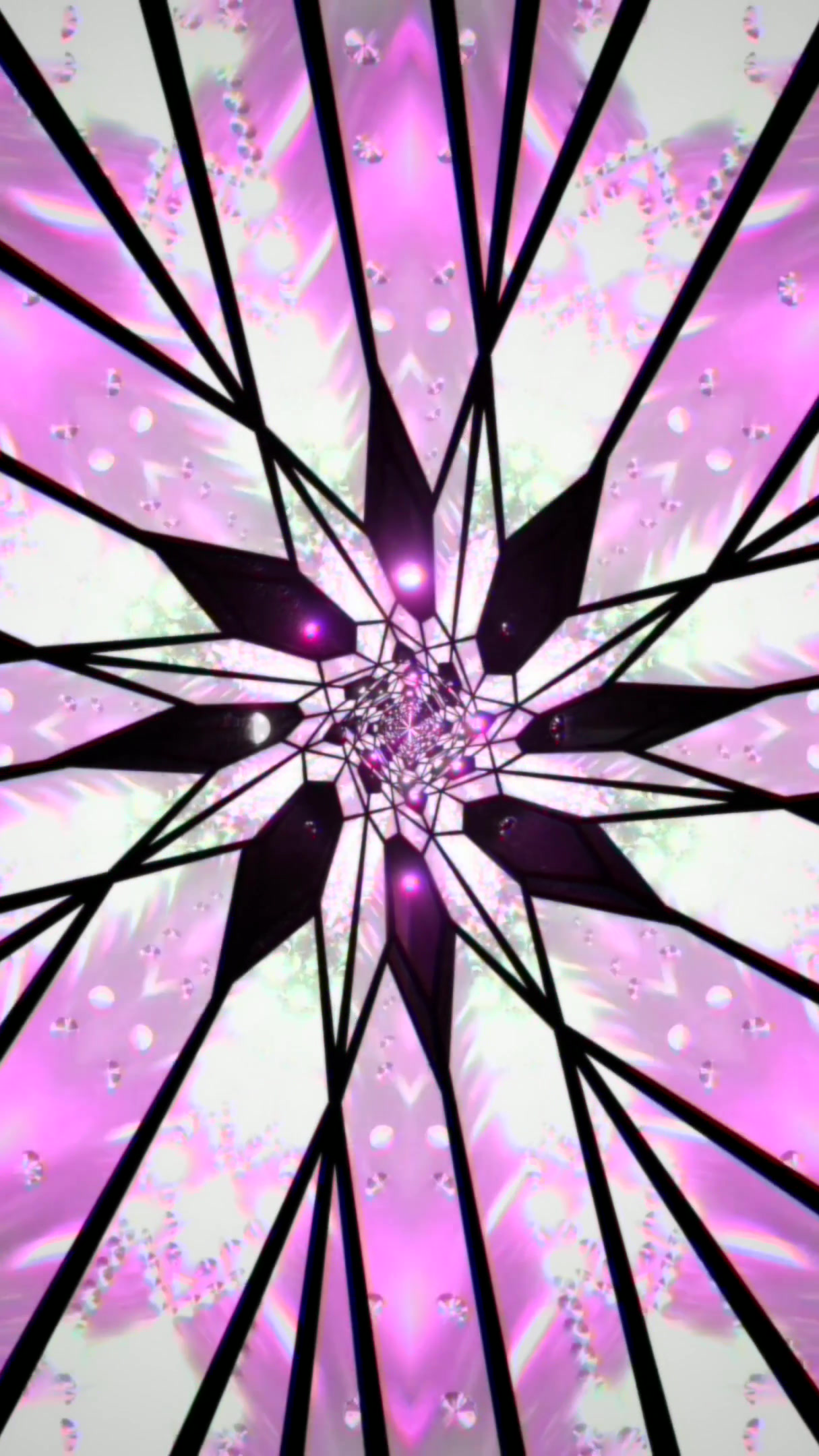 Colorful tunnel video loop creating a mesmerizing visual effect w