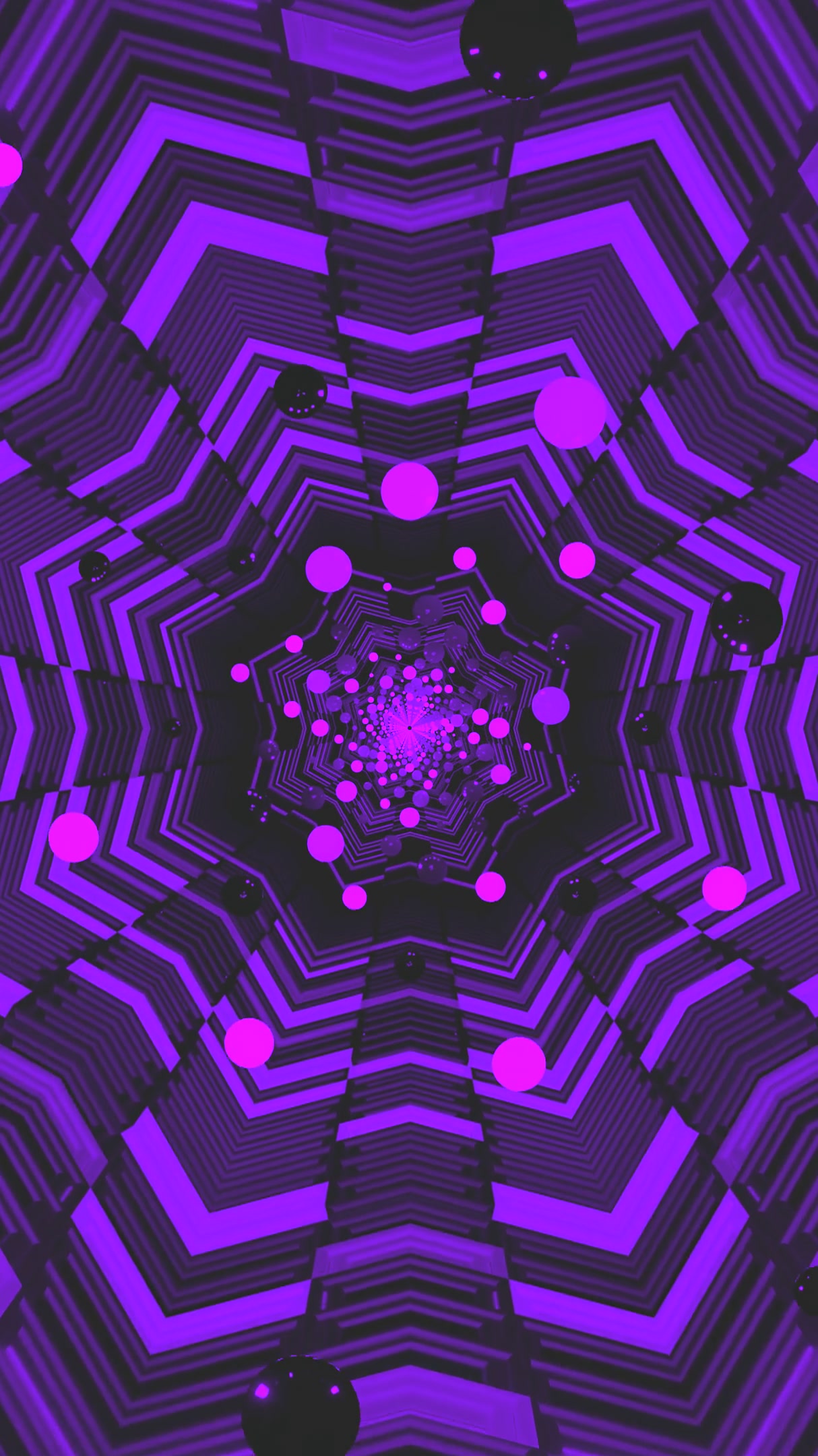 Seamless tunnel video loop creates a mesmerizing visual experienc