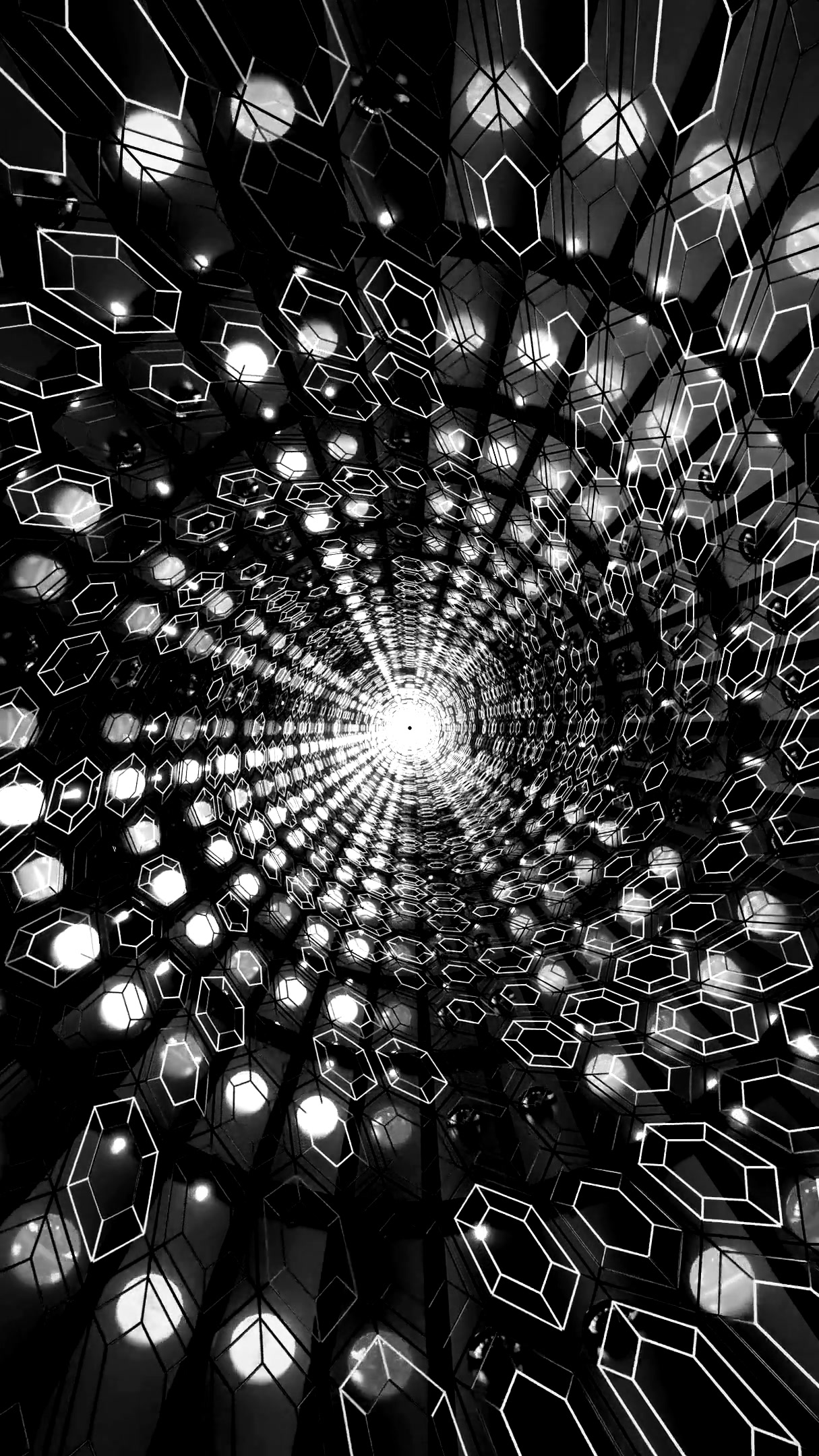 Tunnel video loop creates an immersive experience with mesmerizin