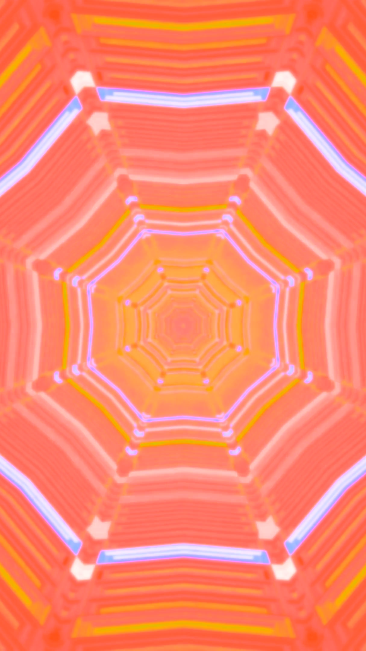 Captivating tunnel video loop providing a seamless, vibrant visua