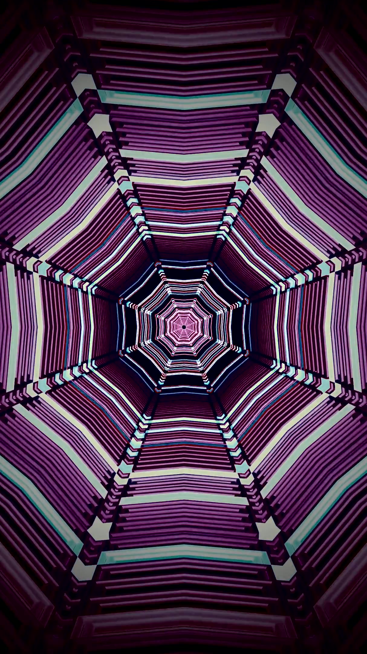 Dynamic tunnel video vj loop screensaver creates a seamless visua