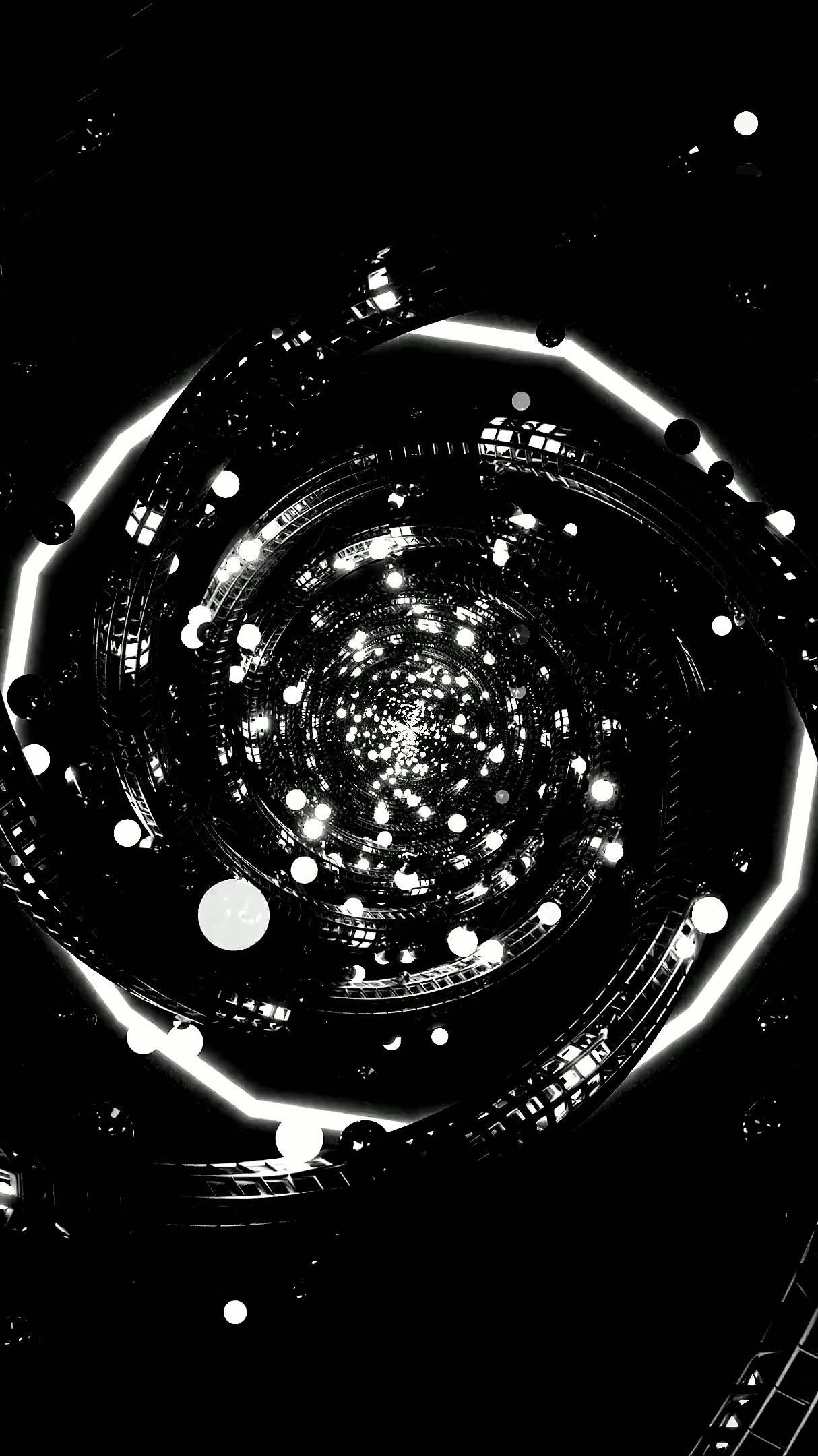 Endless tunnel vj loop screensaver creating captivating visual jo