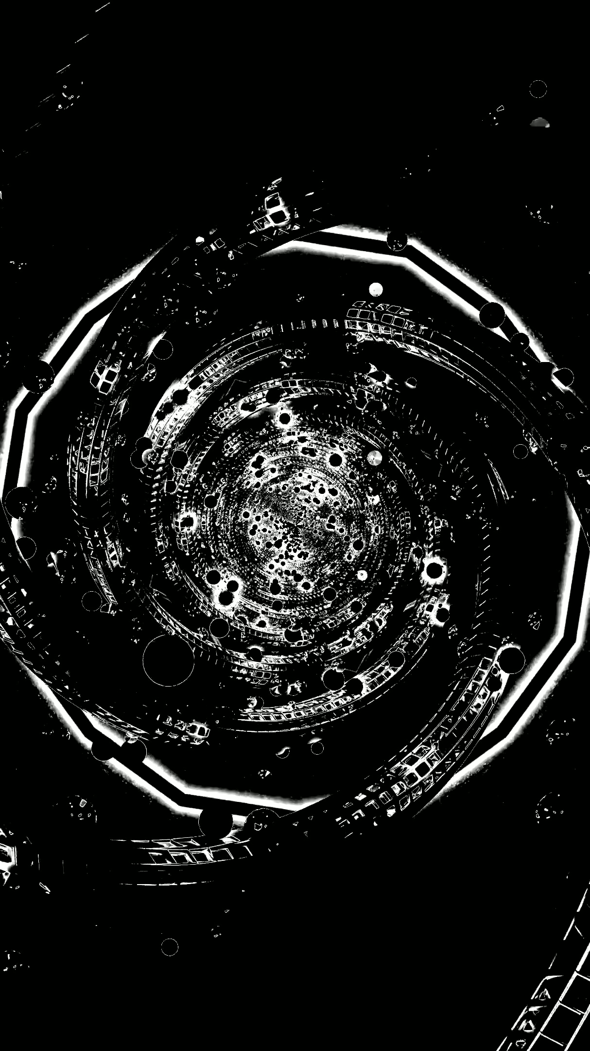 Seamless tunnel video vj loop screensaver creates an immersive vi