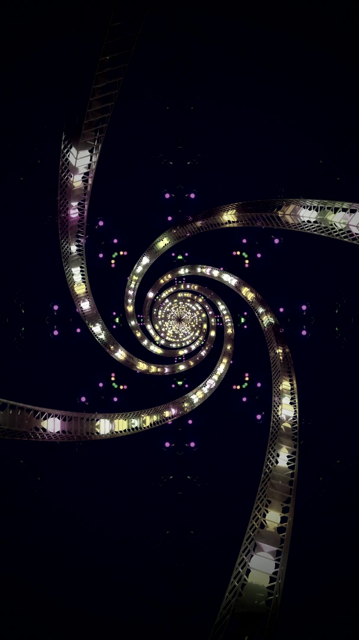 Colorful tunnel video vj loop creating a mesmerizing seamless exp