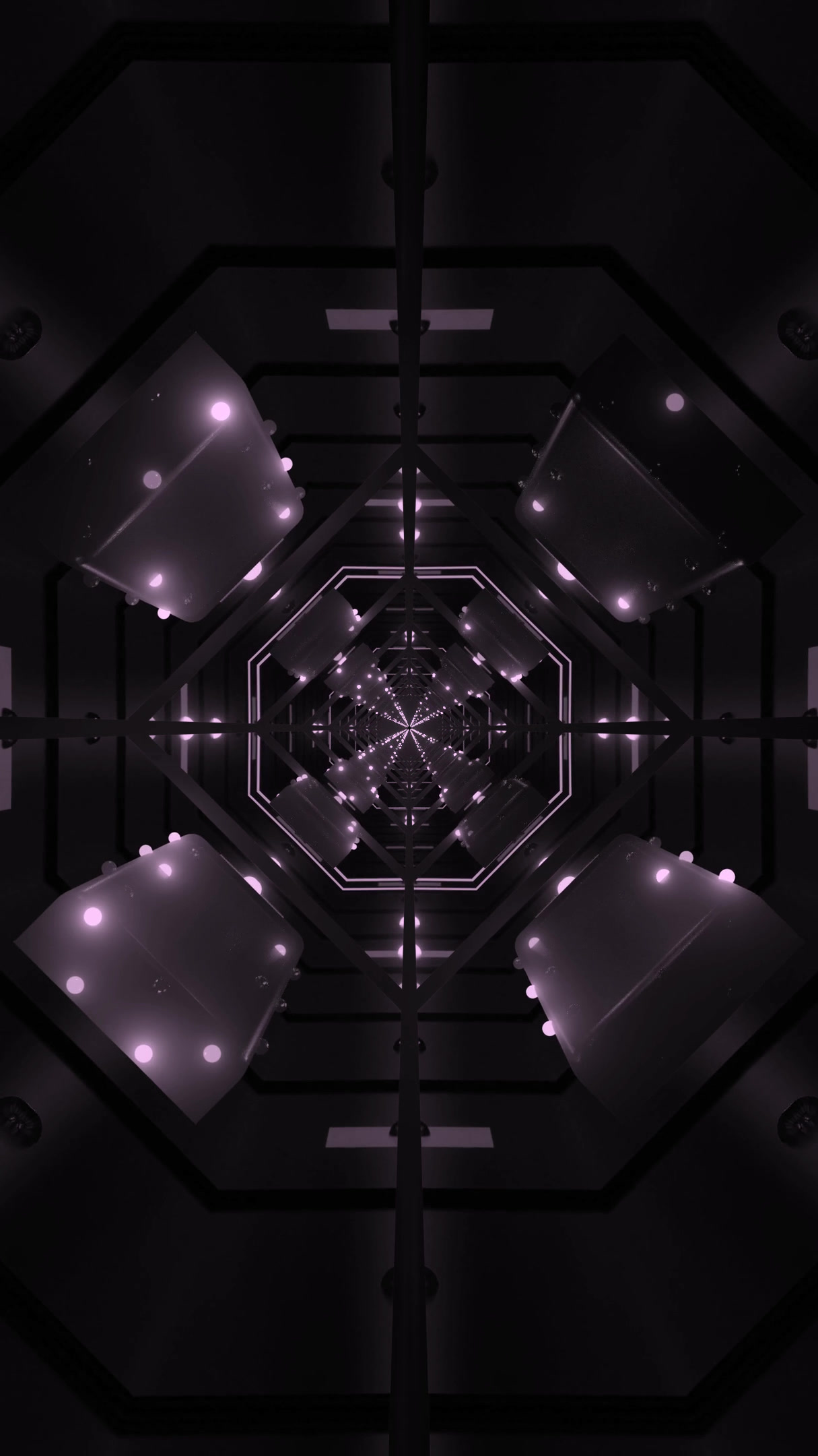 Vibrant tunnel video loop showing seamless motion and stunning pa