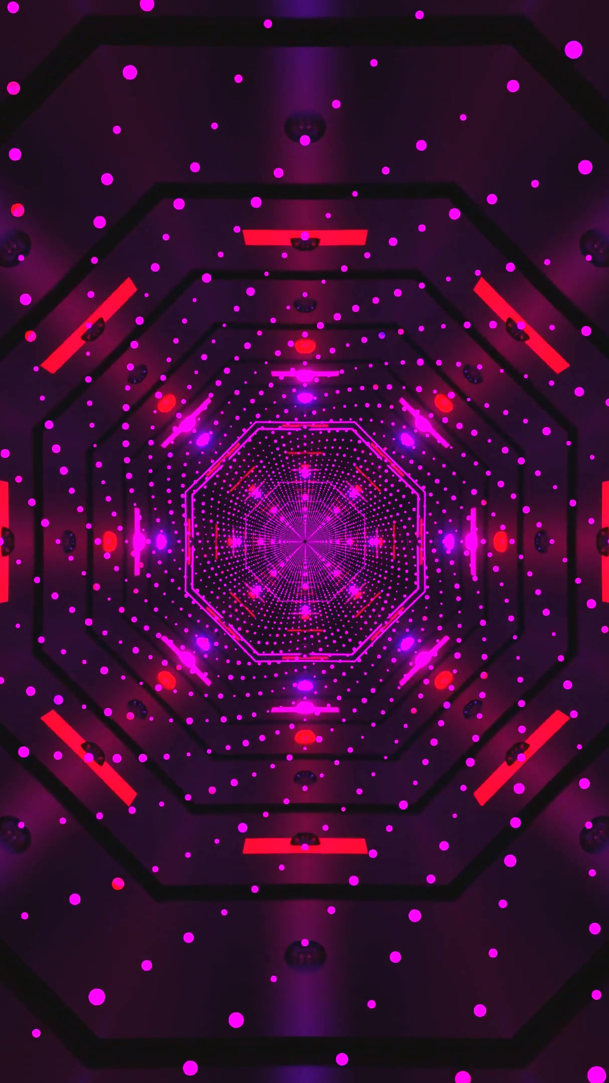 Dynamic tunnel video vj loop screensaver showcasing vibrant colors and seamless motion in a futuristic design