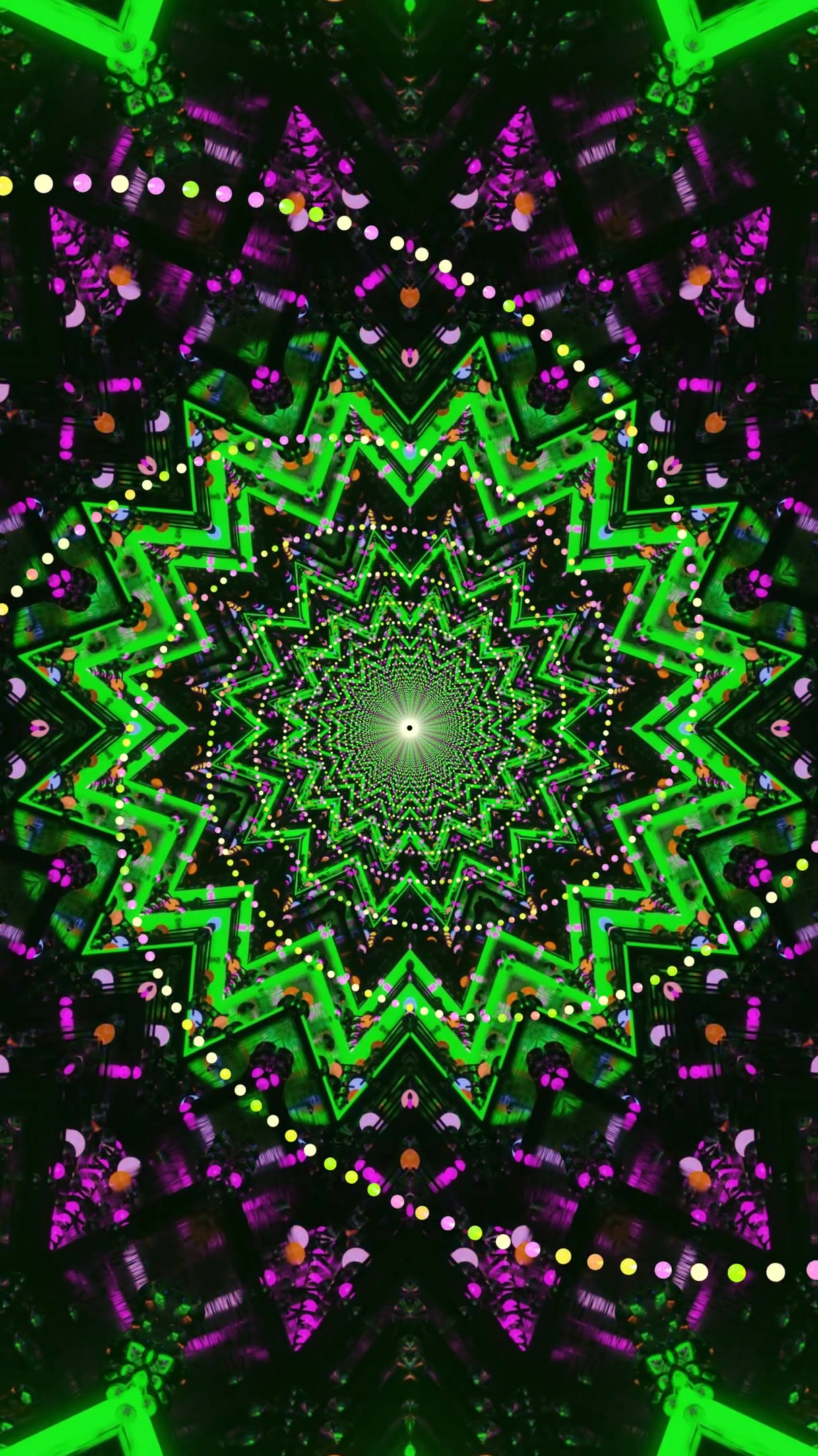 Seamless tunnel video loop with vibrant colors and swirling patterns for a mesmerizing visual experience