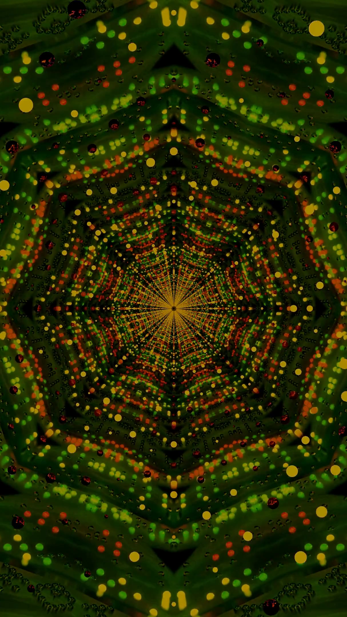 Tunnel video loop features vibrant colors and seamless pattern mo