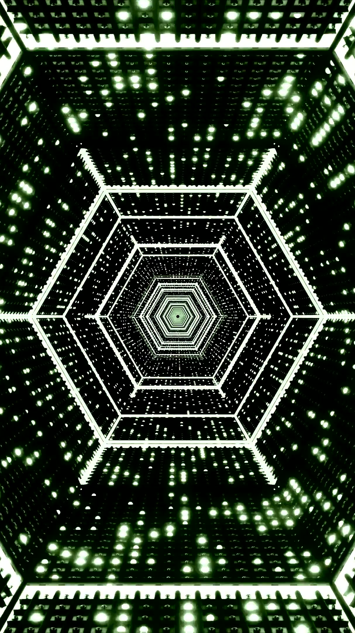 Tunnel video vj loop screensaver creating an immersive light expe