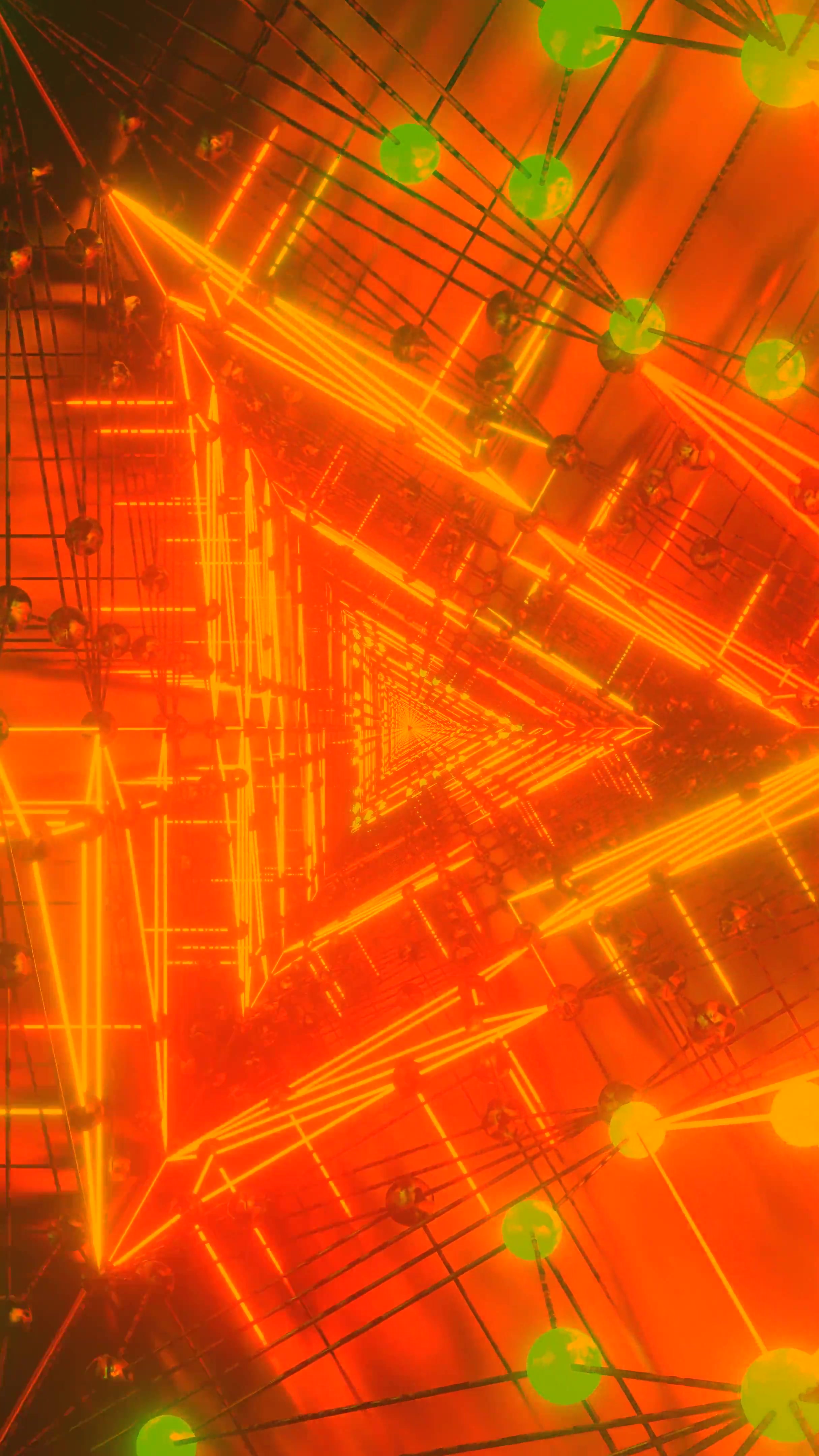 Dynamic tunnel video loop showcasing vibrant colors and lights in