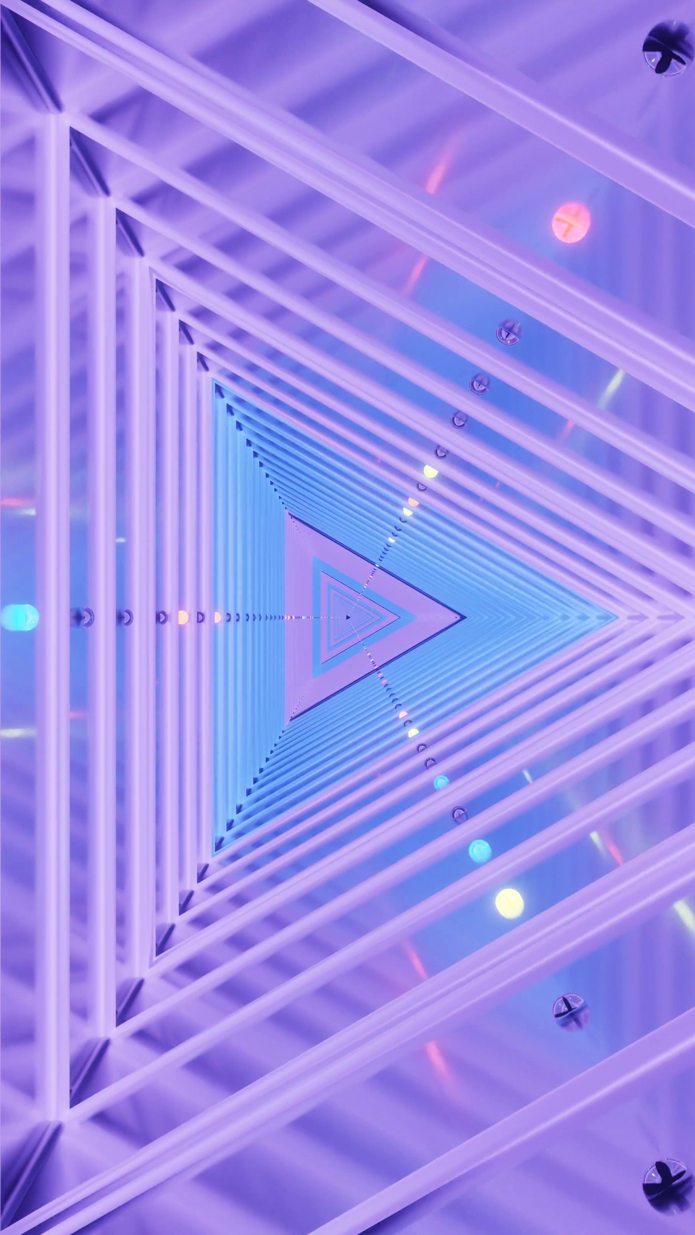 Dynamic tunnel video loop featuring vibrant orange tones and seamless transitions for immersive screensaver experience