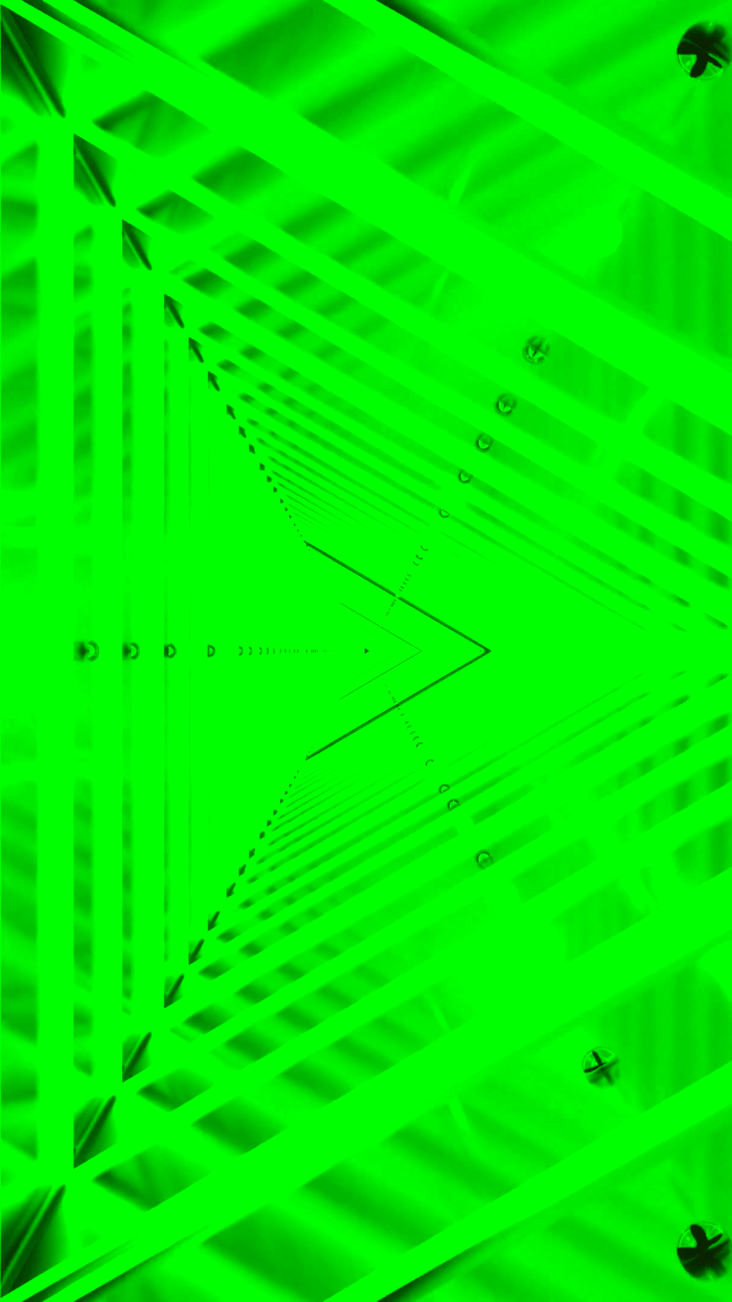 Dynamic tunnel video loop screensaver featuring seamless green li
