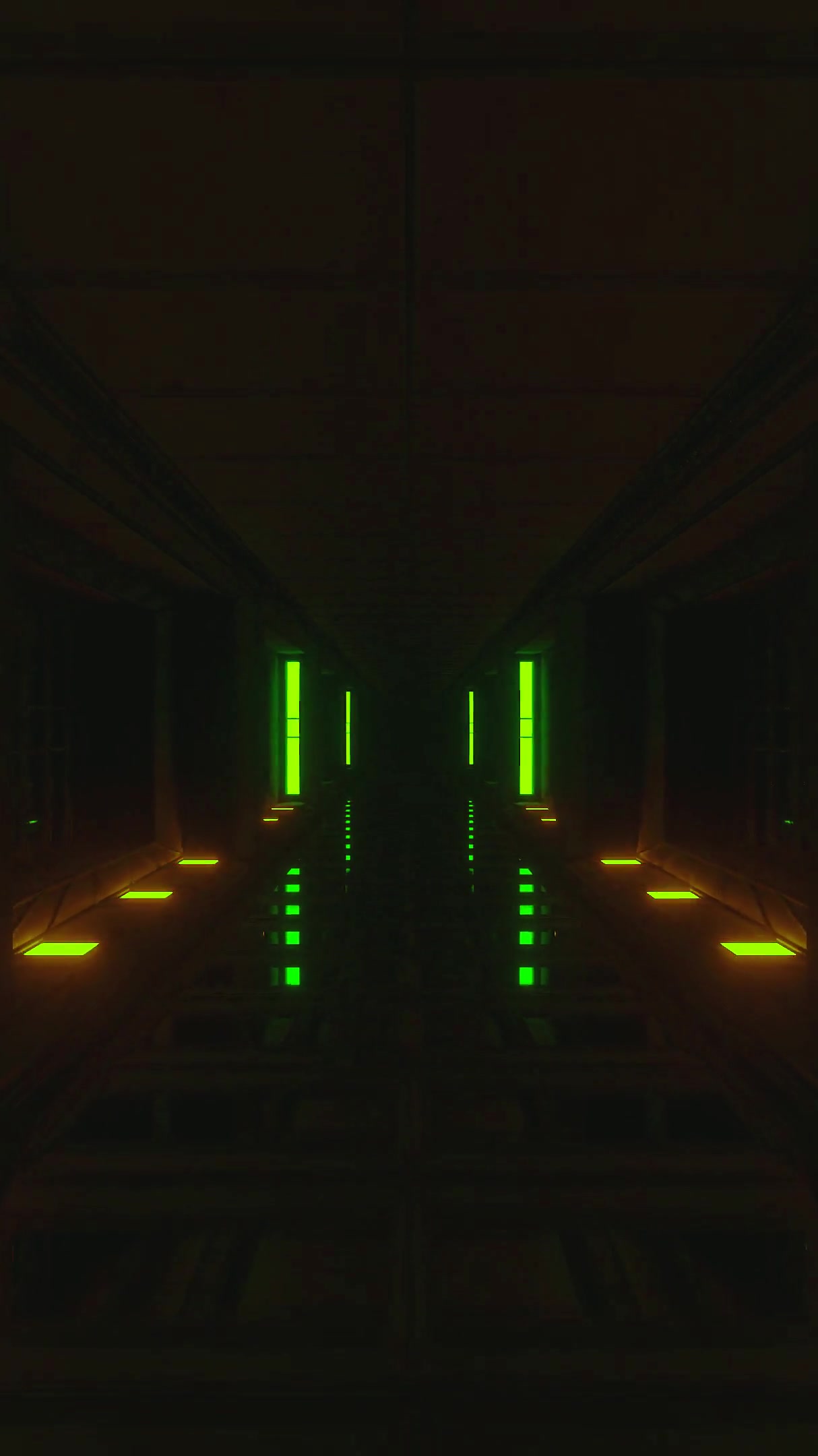 Vibrant tunnel video loop with glowing lights creating a seamless mesmerizing experience for screensavers and visual displays