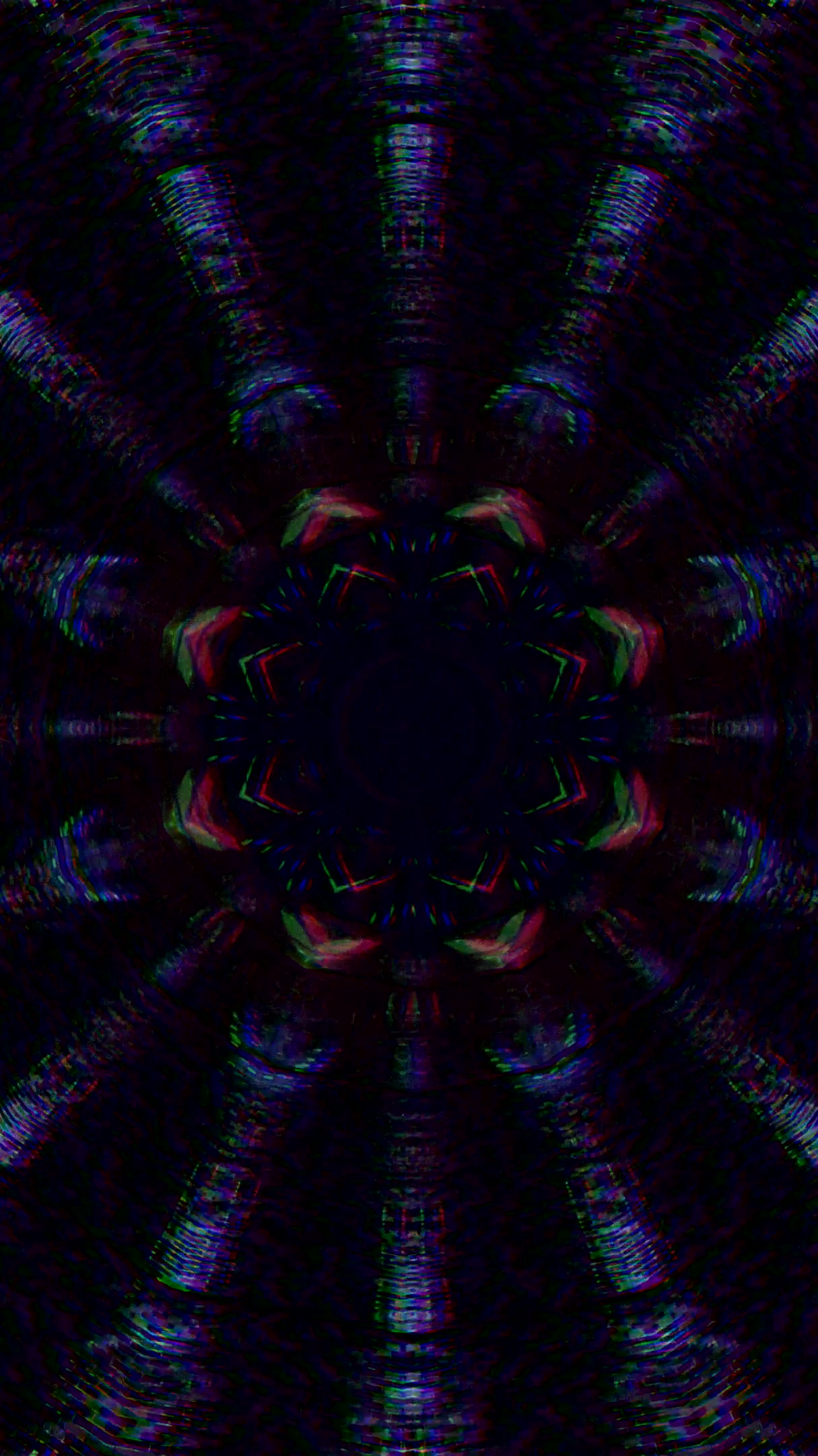 Colorful tunnel video loop creating a mesmerizing effect for screensavers and visual art displays