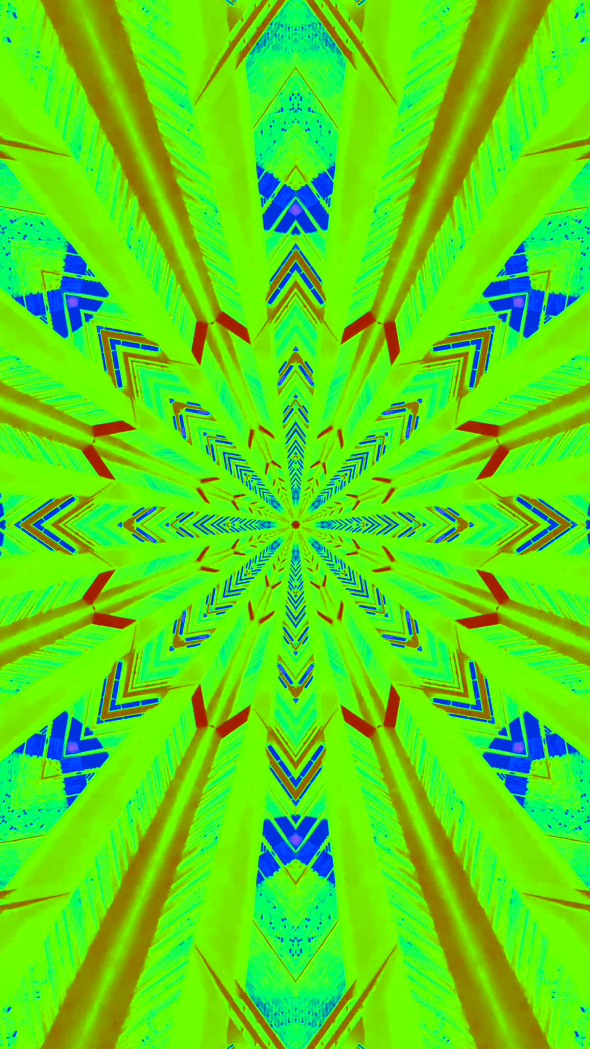 Colorful tunnel video loop creates vibrant visual experience for screensaver or display use