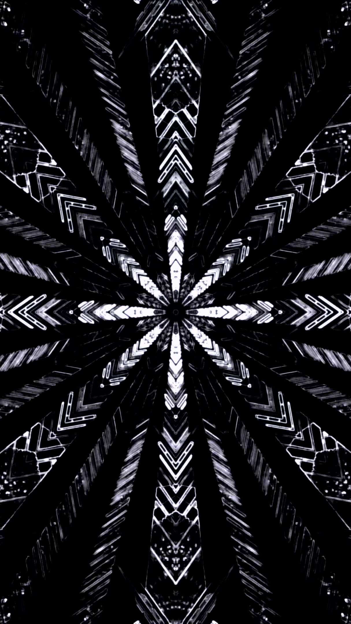 Seamless tunnel video loop with geometric patterns creating a mesmerizing visual experience for screensavers and VJ performances