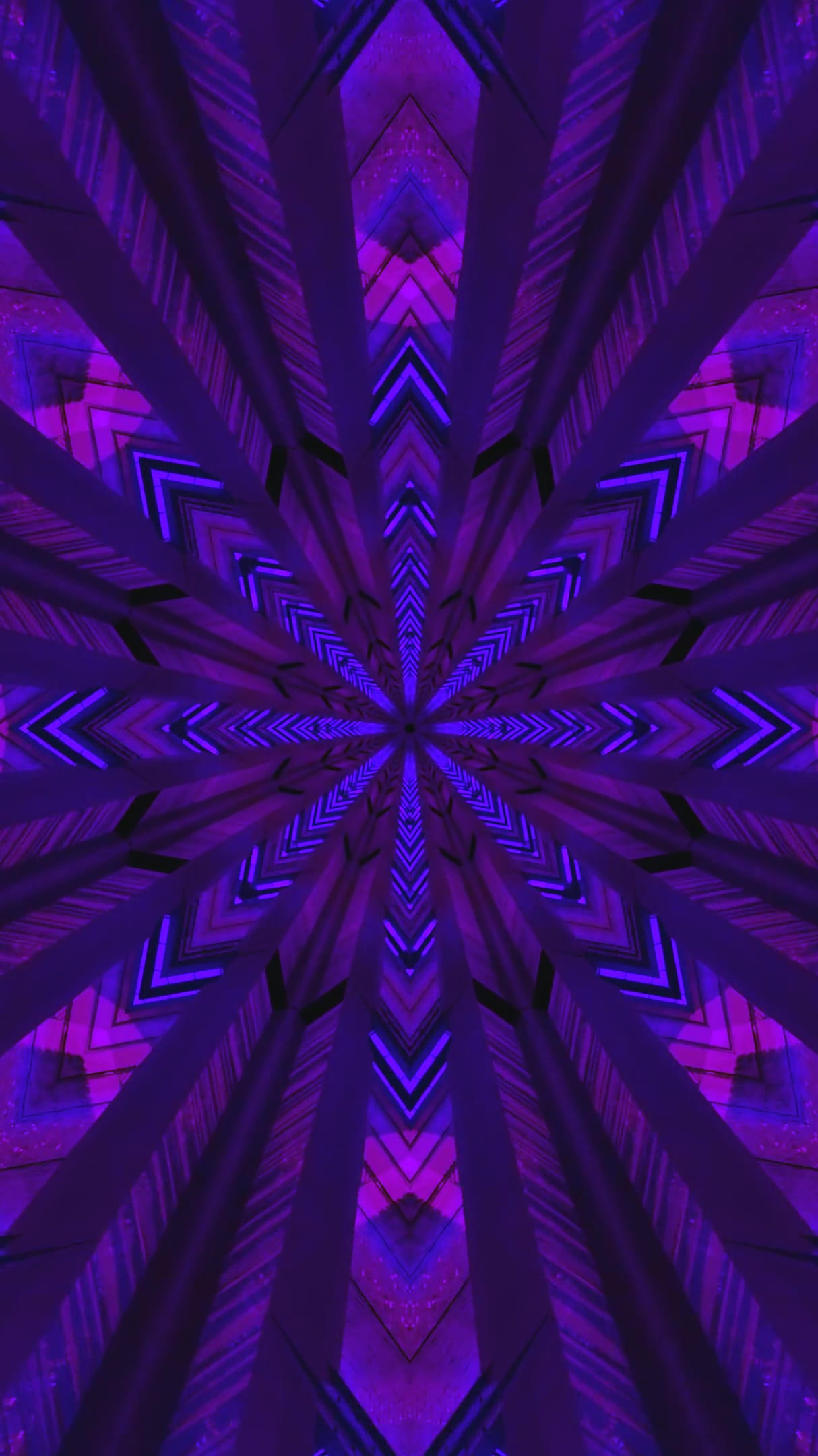 Colorful tunnel video loop creating a mesmerizing visual experience with seamless transitions perfect for digital displays and backgrounds