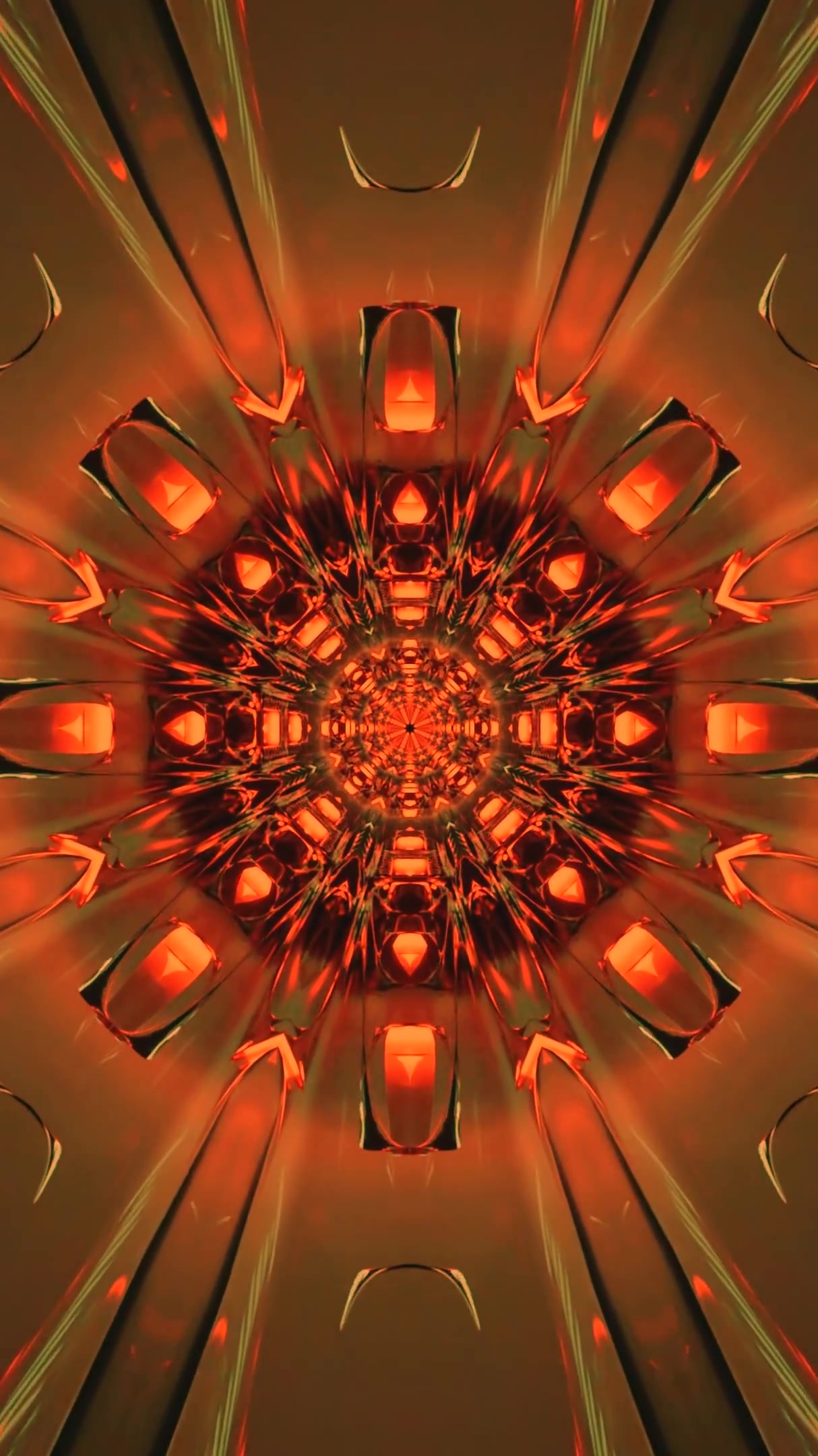 Vibrant tunnel video loop creates a mesmerizing visual experience with seamless transitions and stunning colors