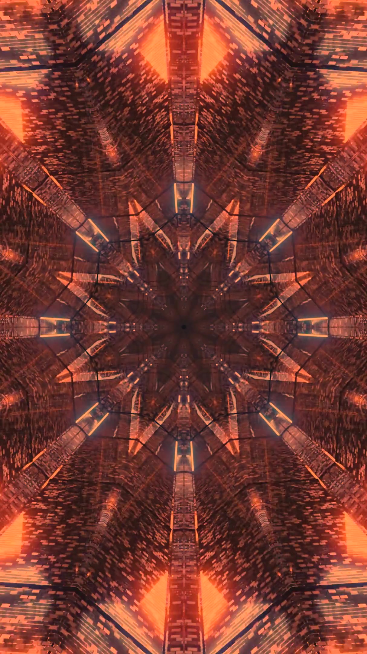 Tunnel video vj loop screensaver with dynamic patterns and seamless transitions for digital displays and relaxation