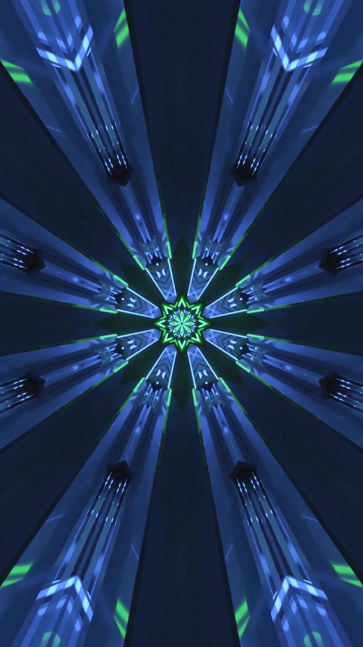 Immersive tunnel video loop featuring vibrant colors and seamless motion for captivating visual experience