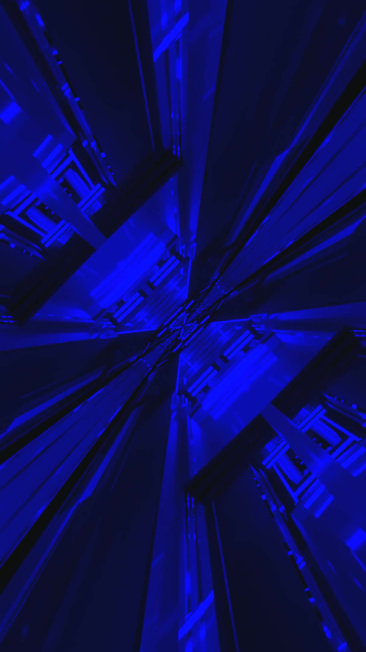 Explore dynamic blue tunnel visuals with seamless animation for a captivating screensaver