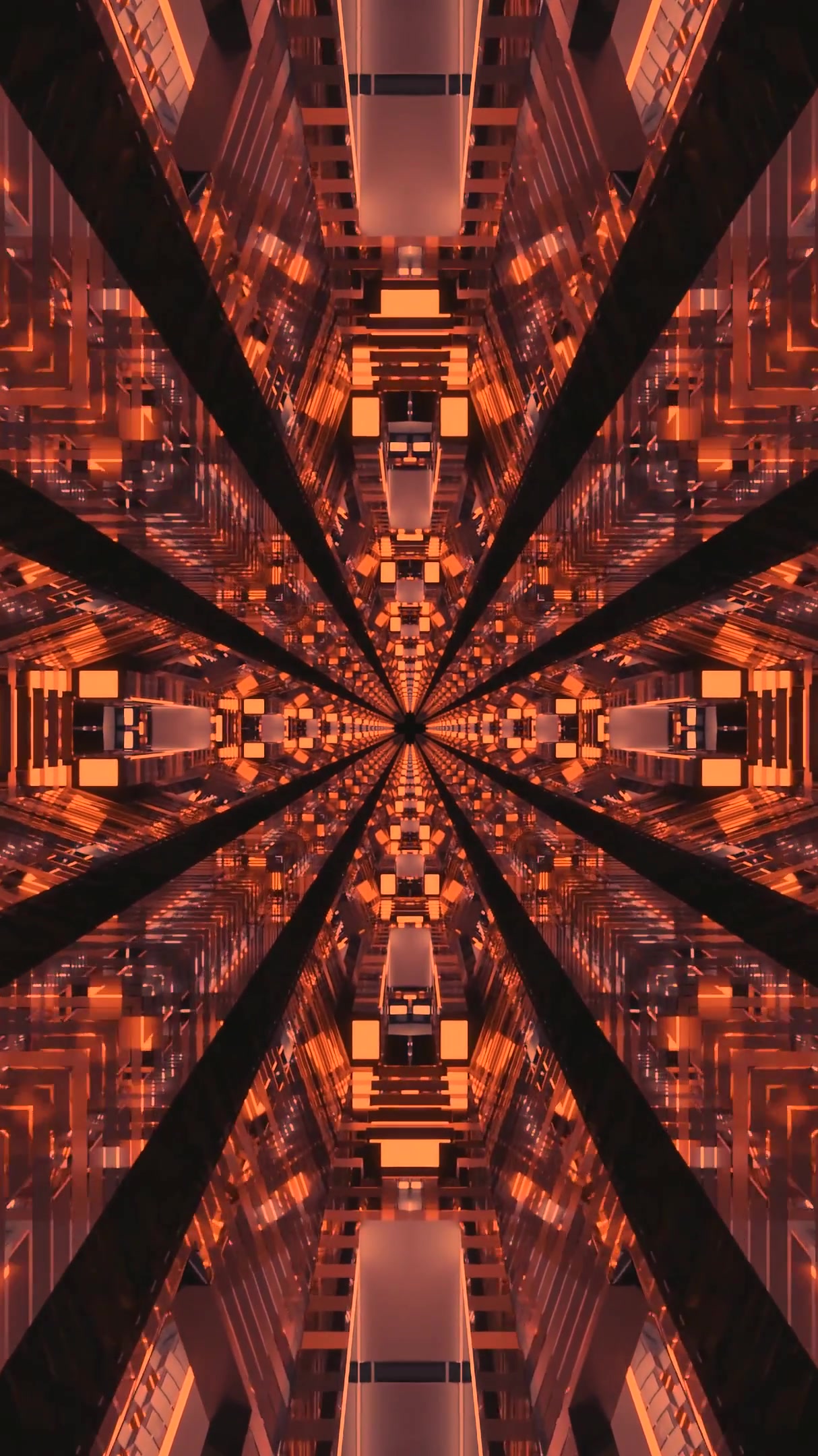 Seamless tunnel video vj loop screensaver with vibrant colors and dynamic patterns for immersive viewing experience