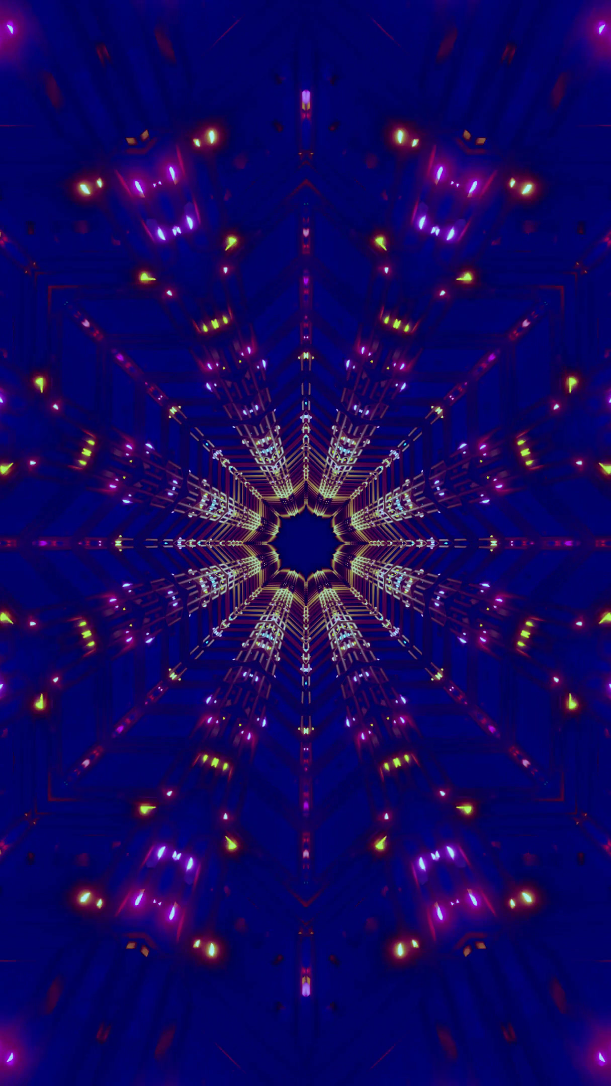 Tunnel video vj loop screensaver with dynamic colors and seamless movement creating a mesmerizing visual effect