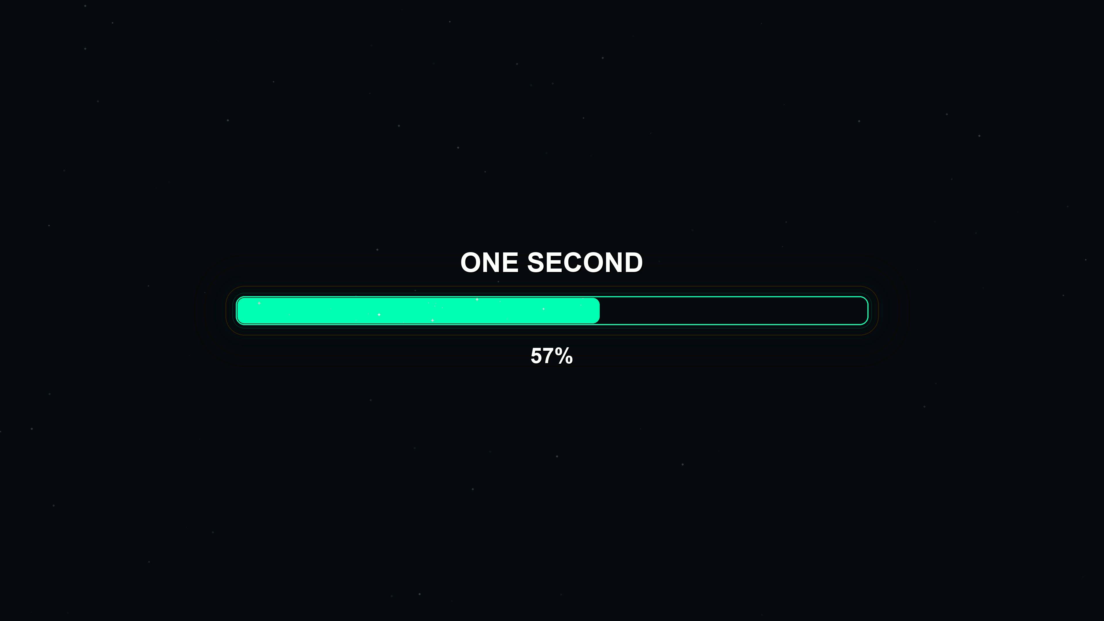 Modern progressbar animation with vibrant colors illustrating completion time and percentage indicator