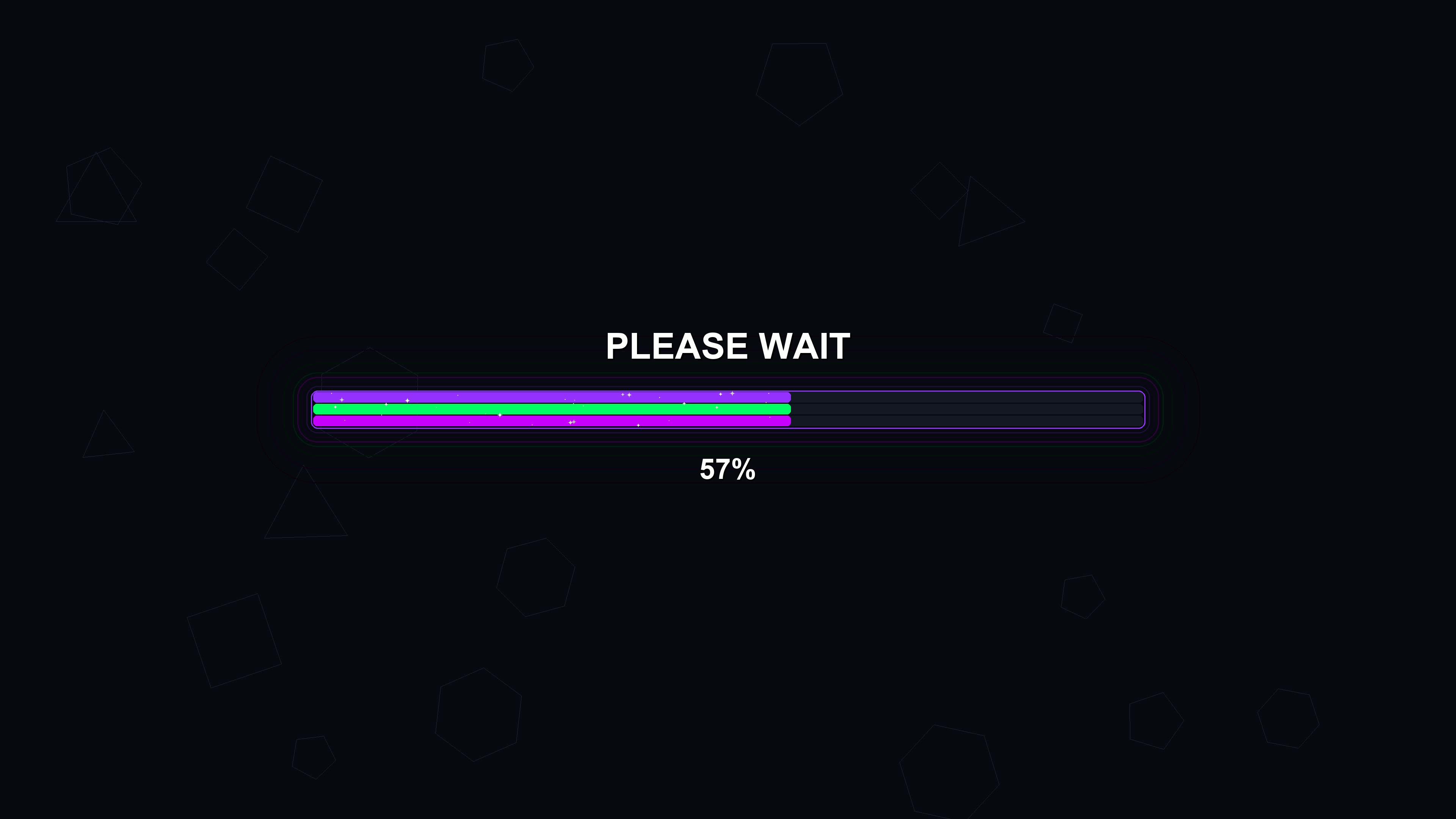 Modern progress bar animation displays vibrant colors while indicating loading status in a digital interface during software use