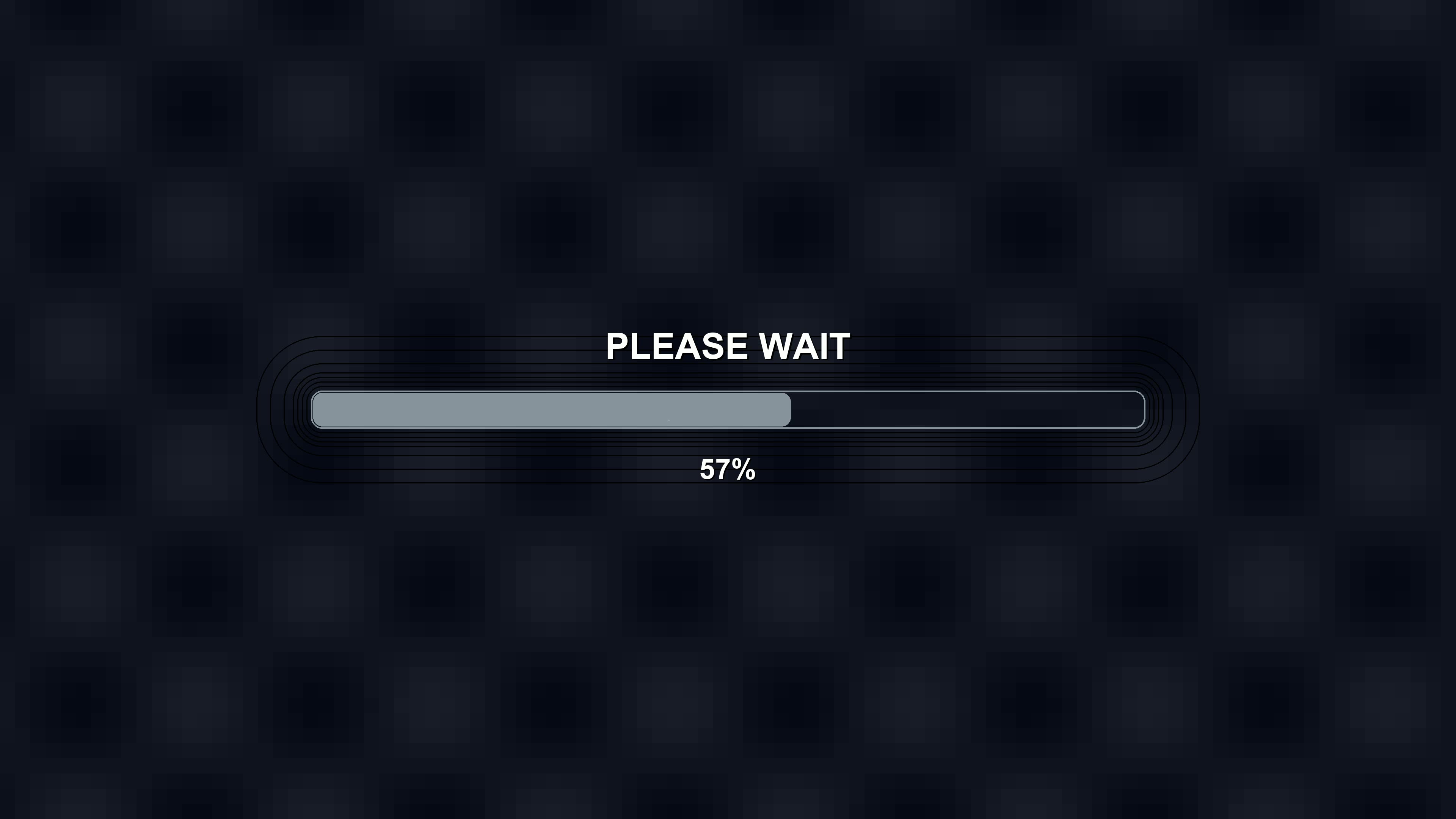 Stylish modern progressbar animation with vibrant colors showing loading status in a digital display
