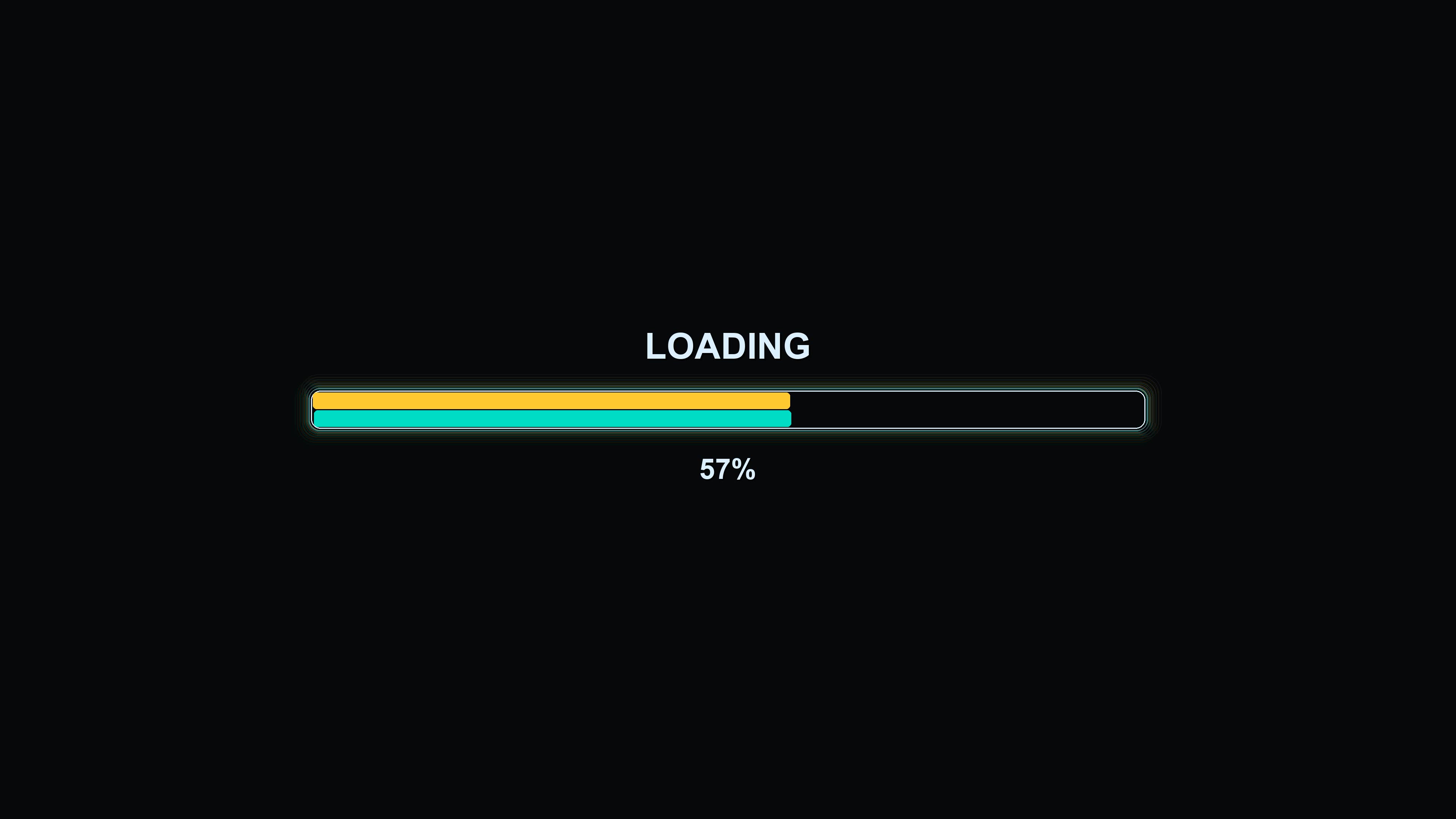 Stylish modern progressbar animation with vibrant colors displaying loading and completion of a task during a digital interaction