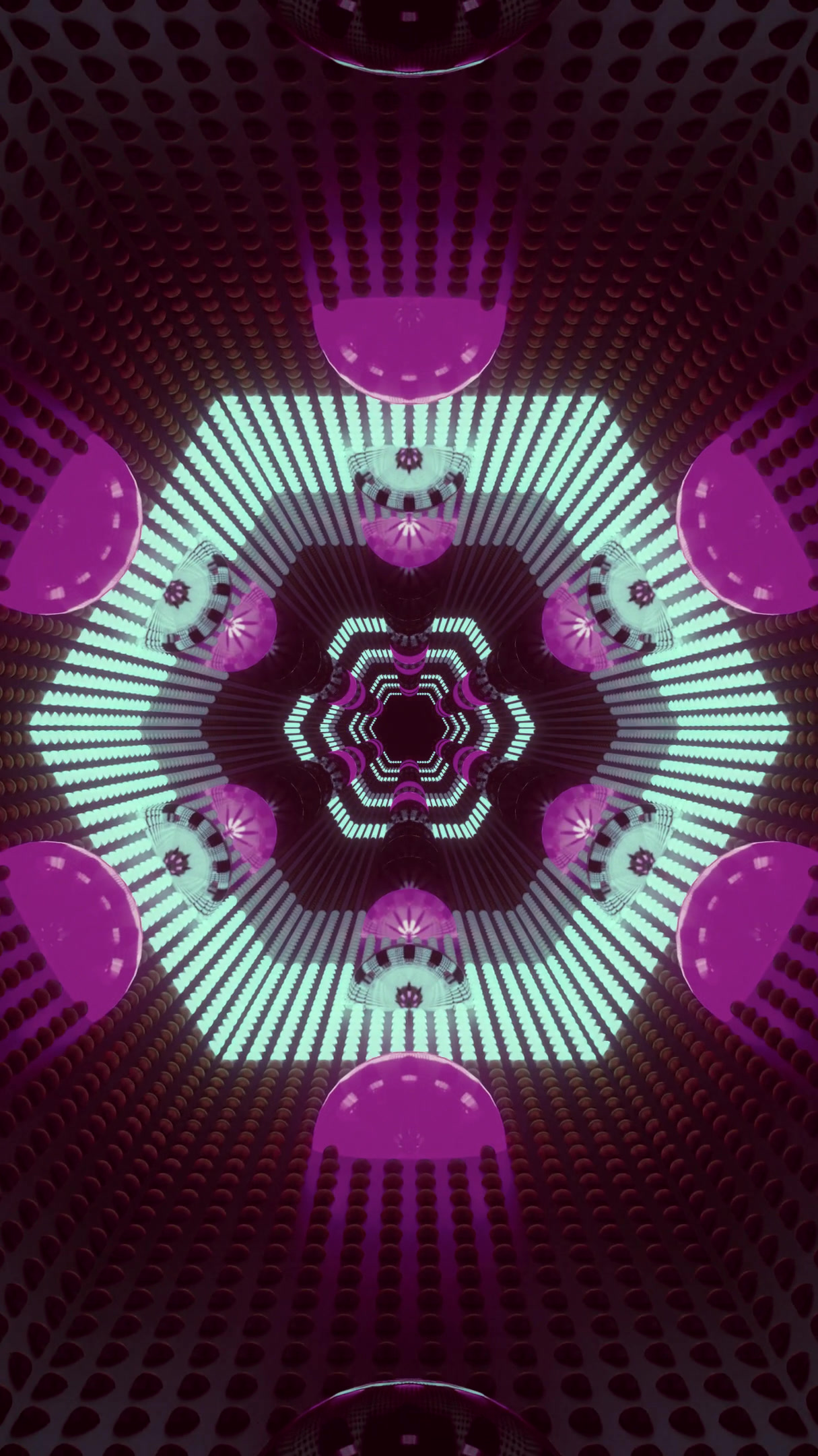 Seamless tunnel video loop creates an immersive visual experience