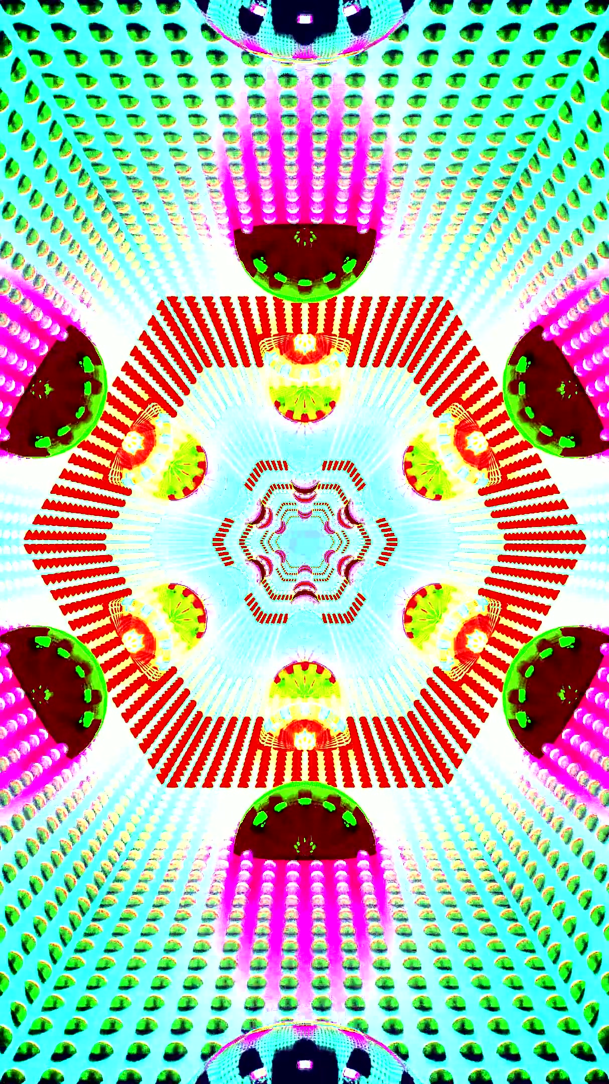 Vibrant tunnel video loop showcasing dynamic patterns and smooth