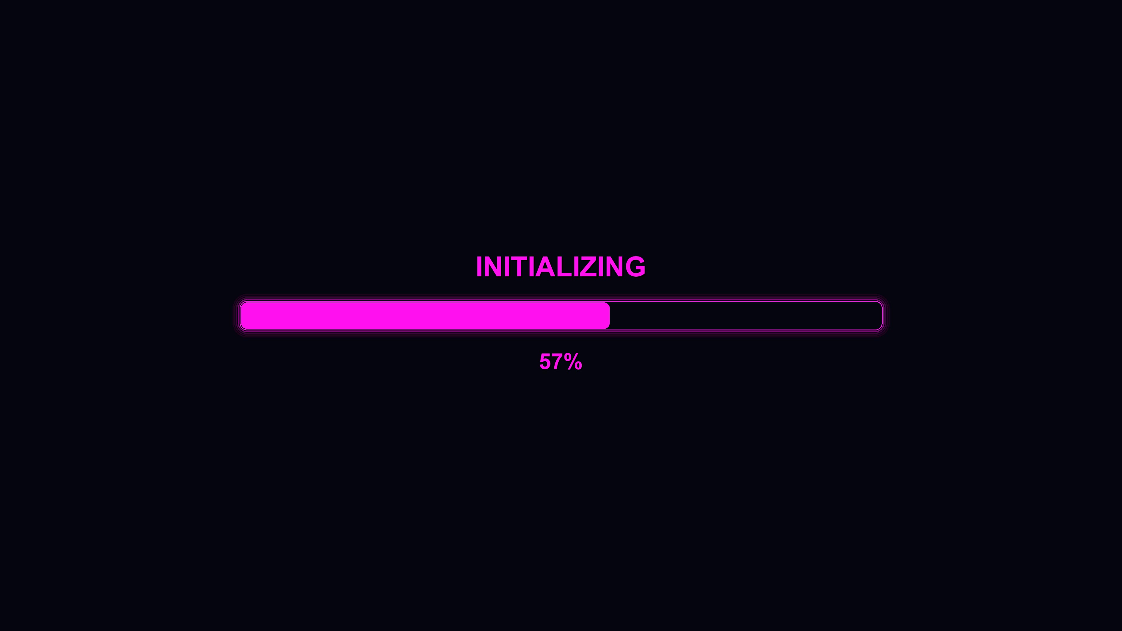 Progress bar animation shows waiting periods in modern design for user interface experience